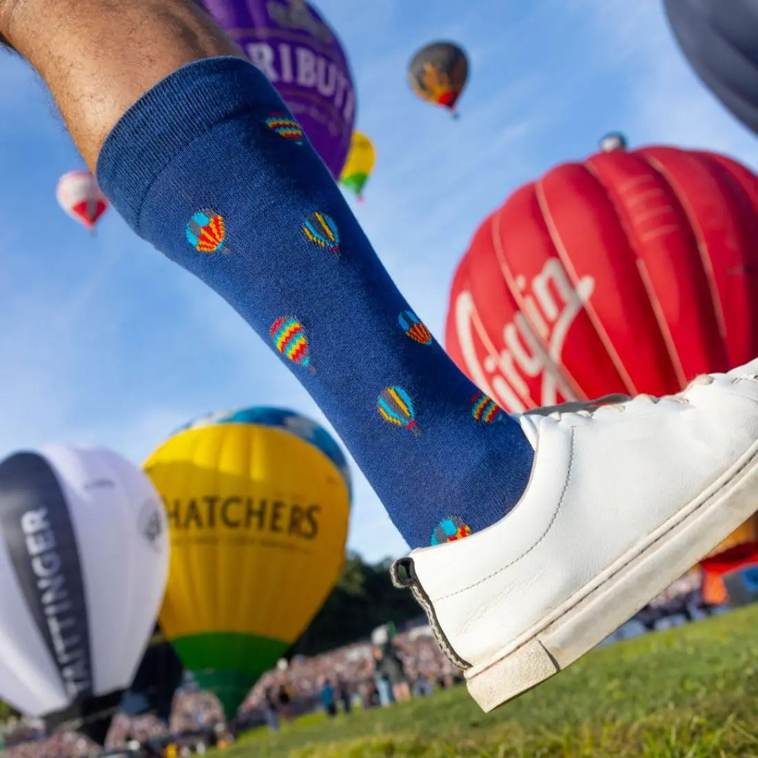 Hot Air Balloon Bamboo Socks - Image 2