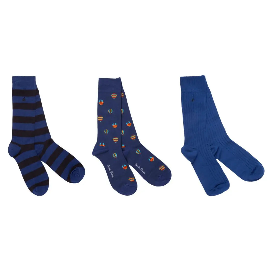 Hot Air Balloon Sock Box - 3 Pairs of Bamboo Socks (His) - Image 4
