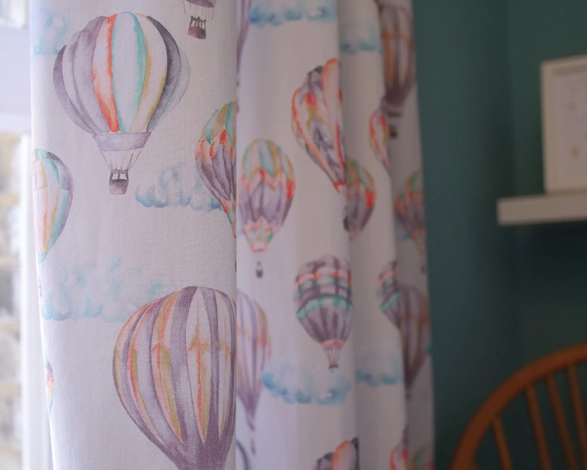 Hot Air Balloons - Children's Cotton Curtain Fabric - Image 6