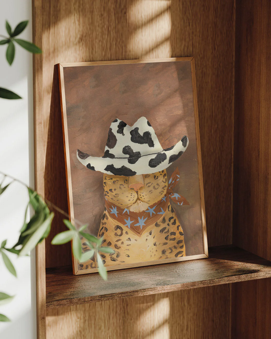 Howdy- Leopard Cow Print Hat Print - Image 3