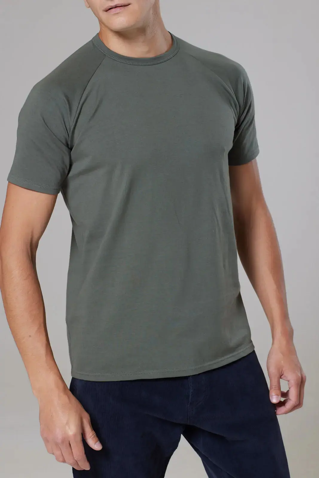 Olive Mens Hoxton T-shirt - Image 3