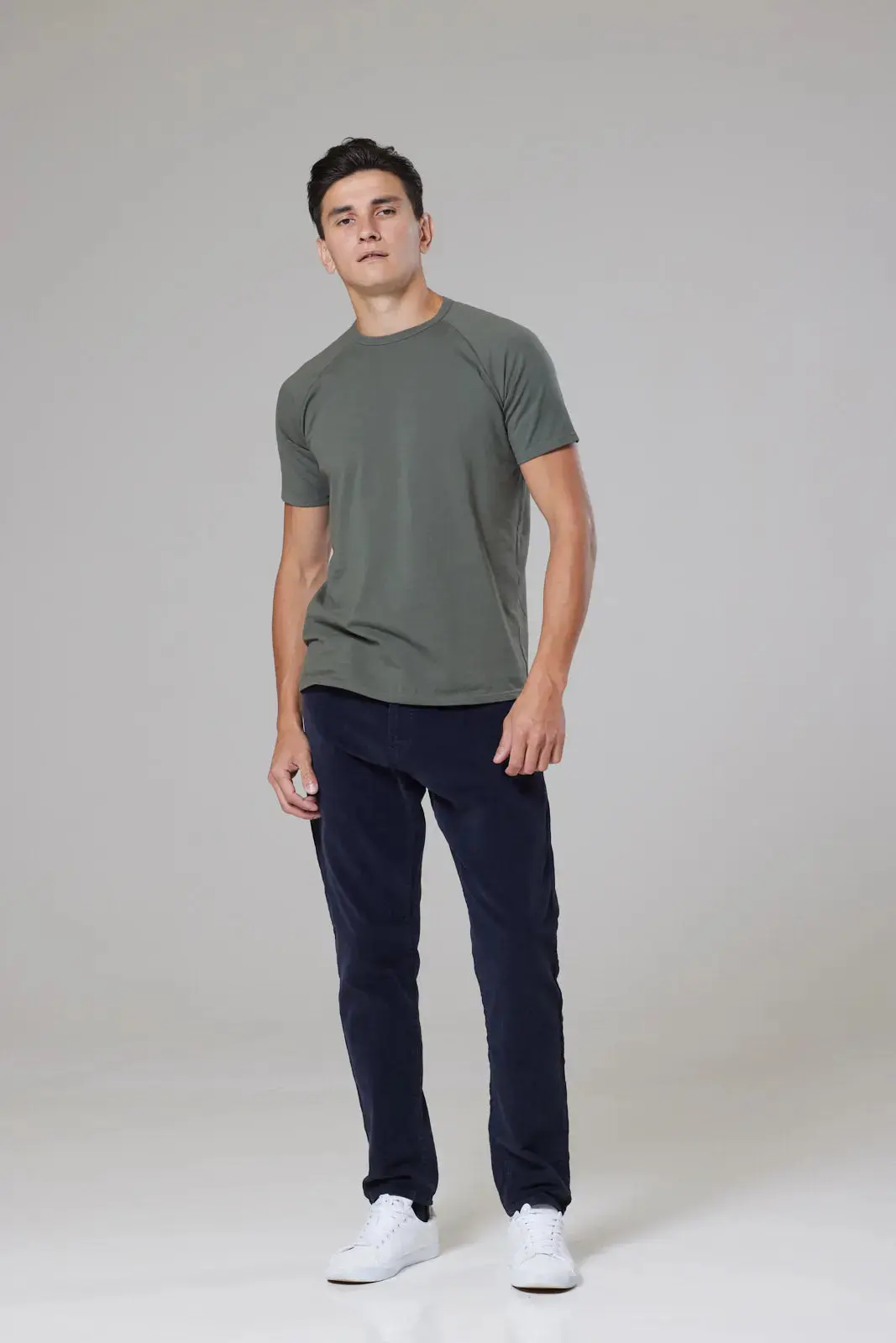 Olive Mens Hoxton T-shirt - Image 4