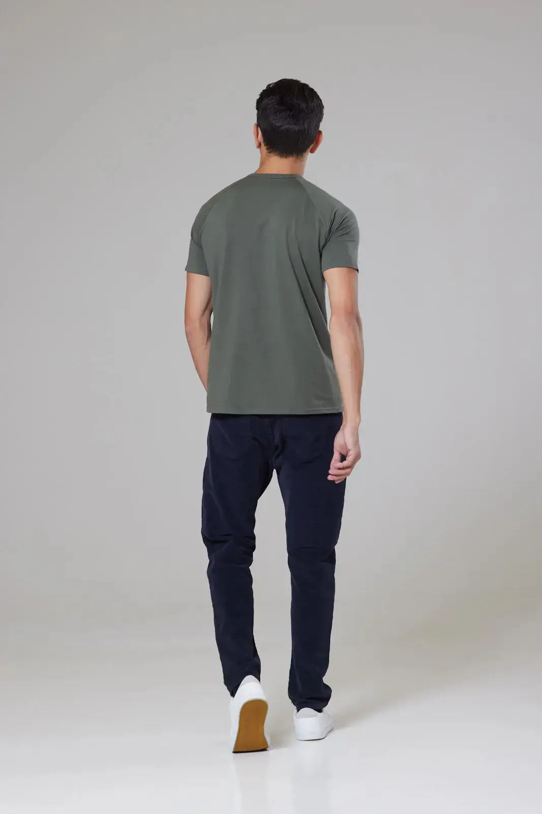 Olive Mens Hoxton T-shirt - Image 5