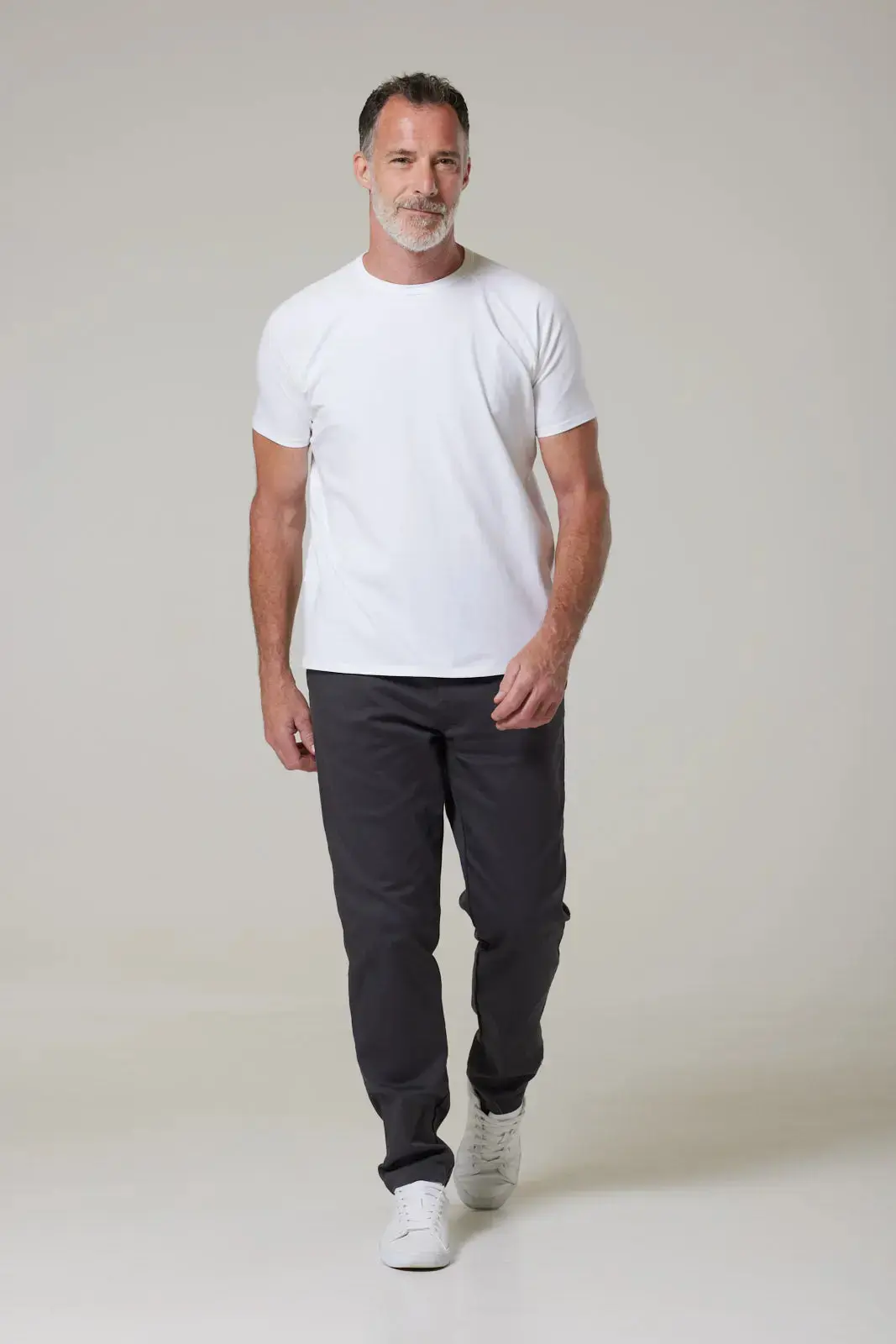 White Mens Hoxton T-shirt - Image 4