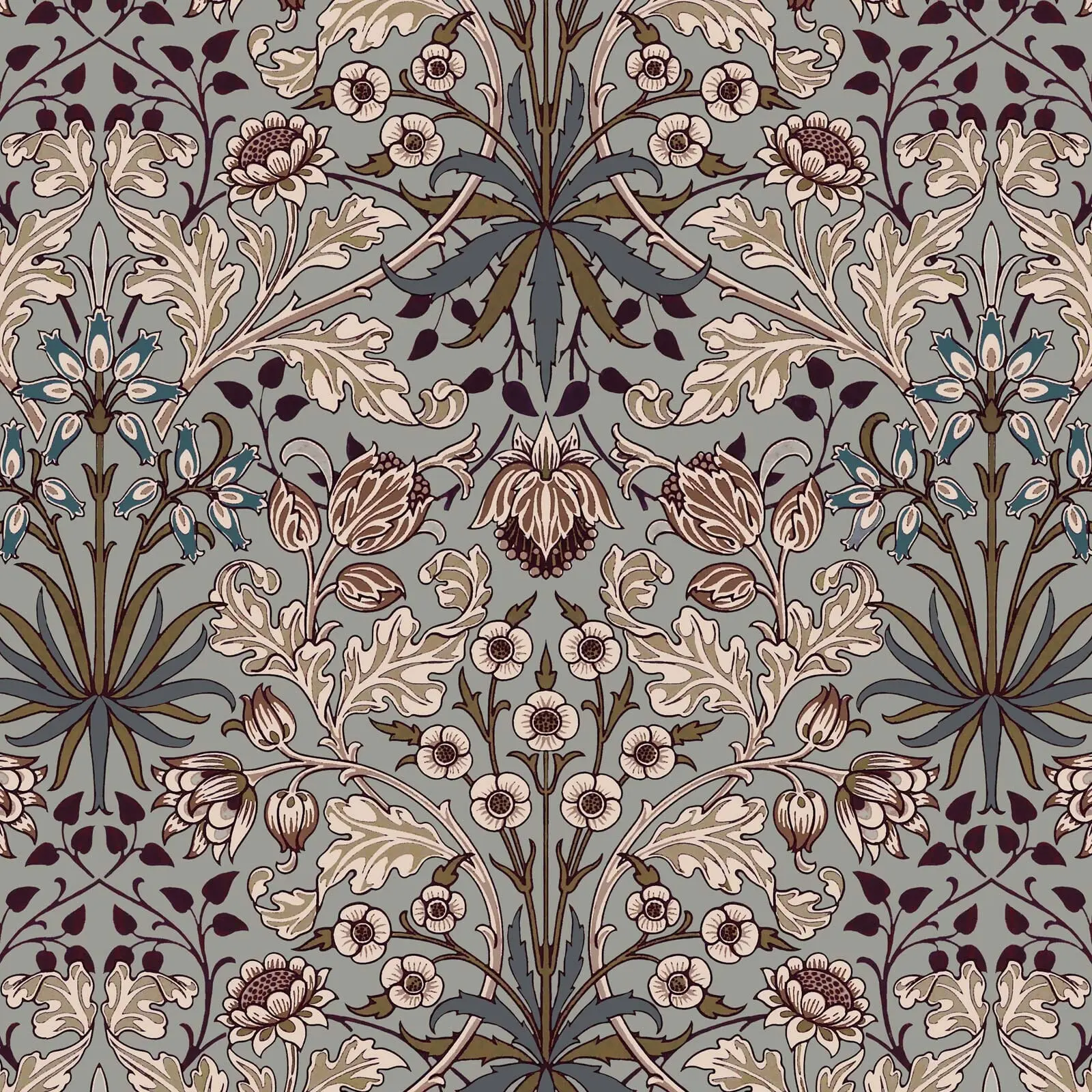 HYACINTH Wallpaper - Dove Grey