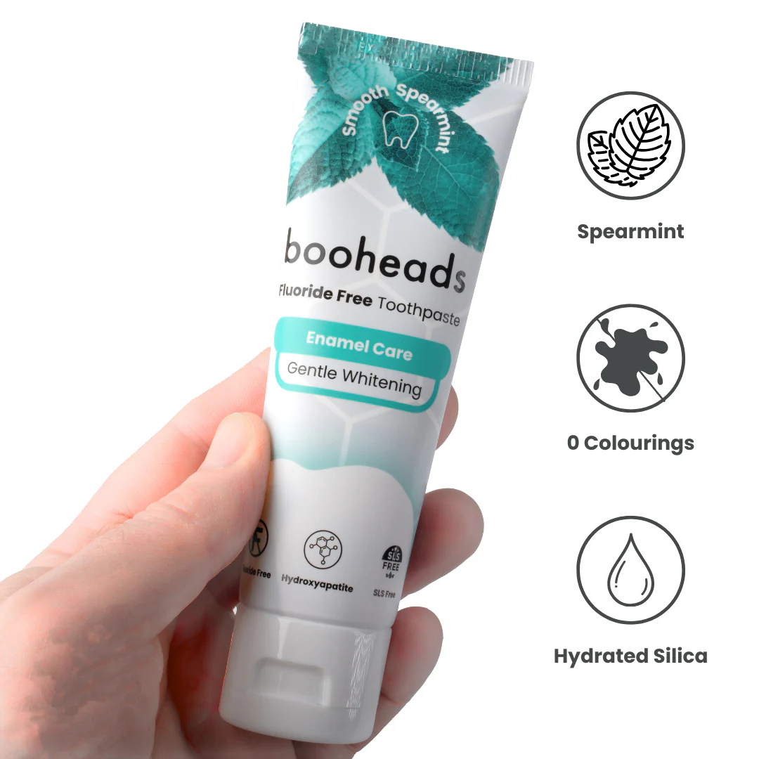 Hydroxyapatite Toothpaste – Fluoride-Free, Enamel Care, Gentle Whitening, Smooth Spearmint, 100g - Image 3