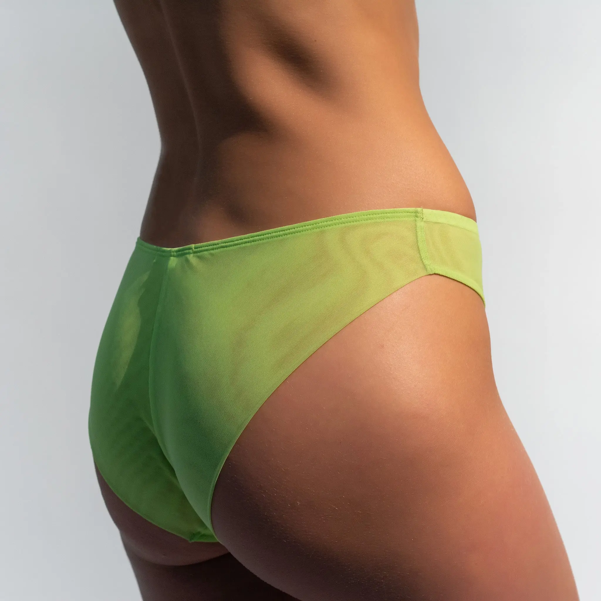 I.D. Line Fine Mesh Bikini Green - Image 2
