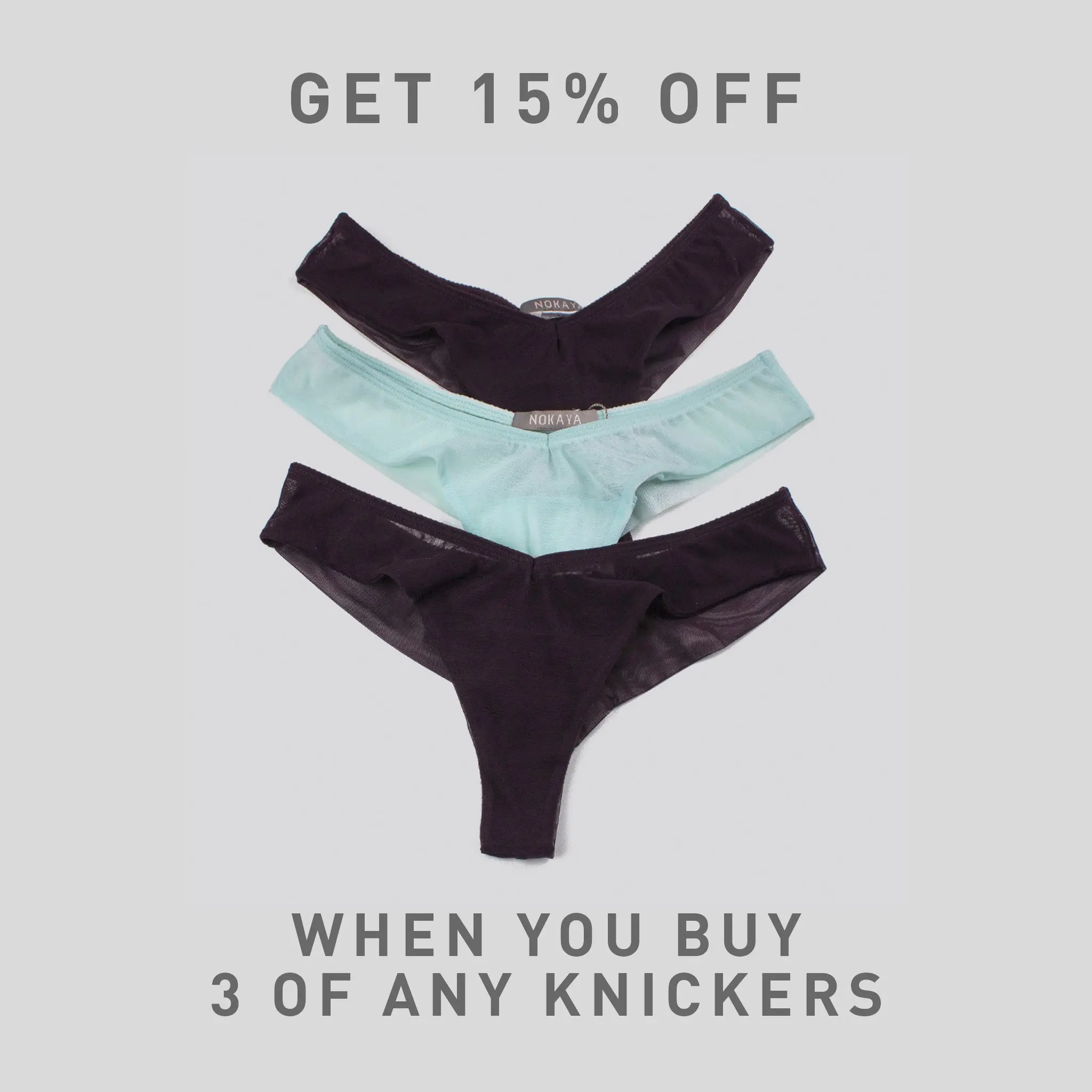 I.D. Line Fine Mesh V-thong Mint Cream - Image 6