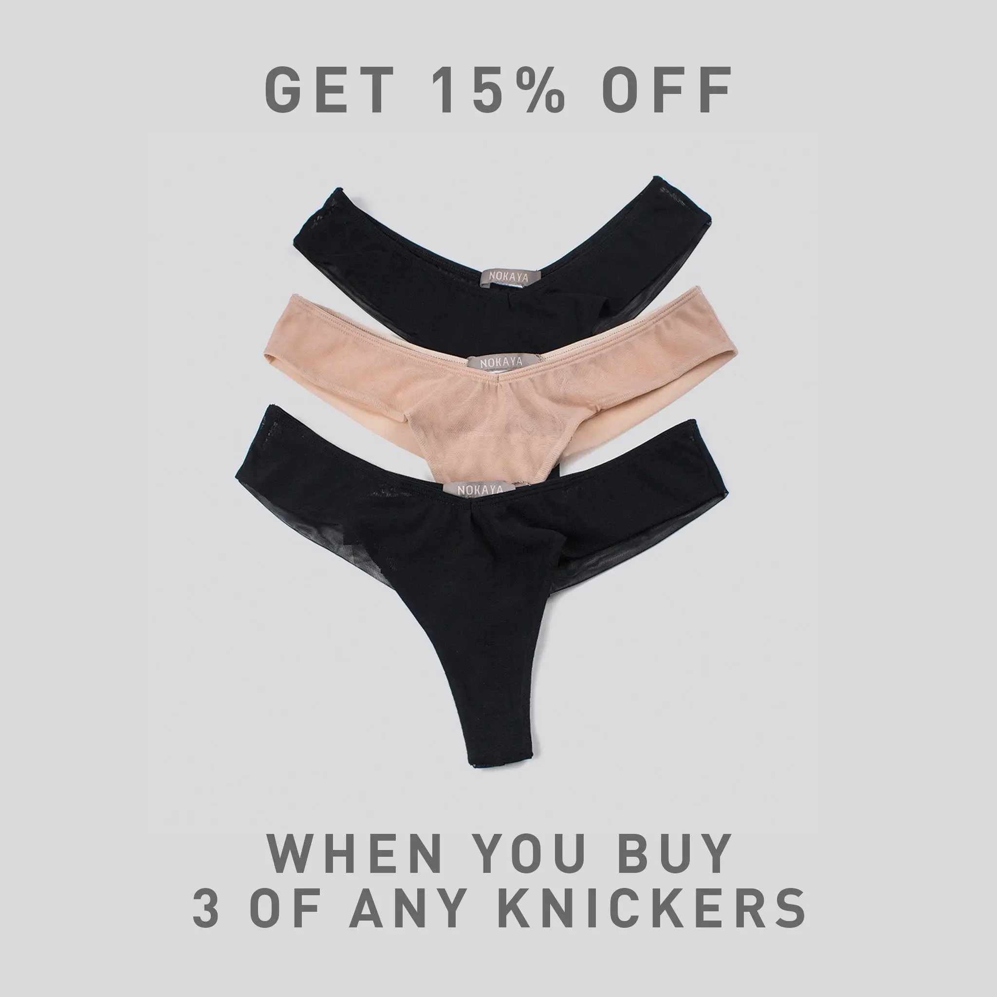 I.D. Line Fine Mesh V-thong Nude - Image 7
