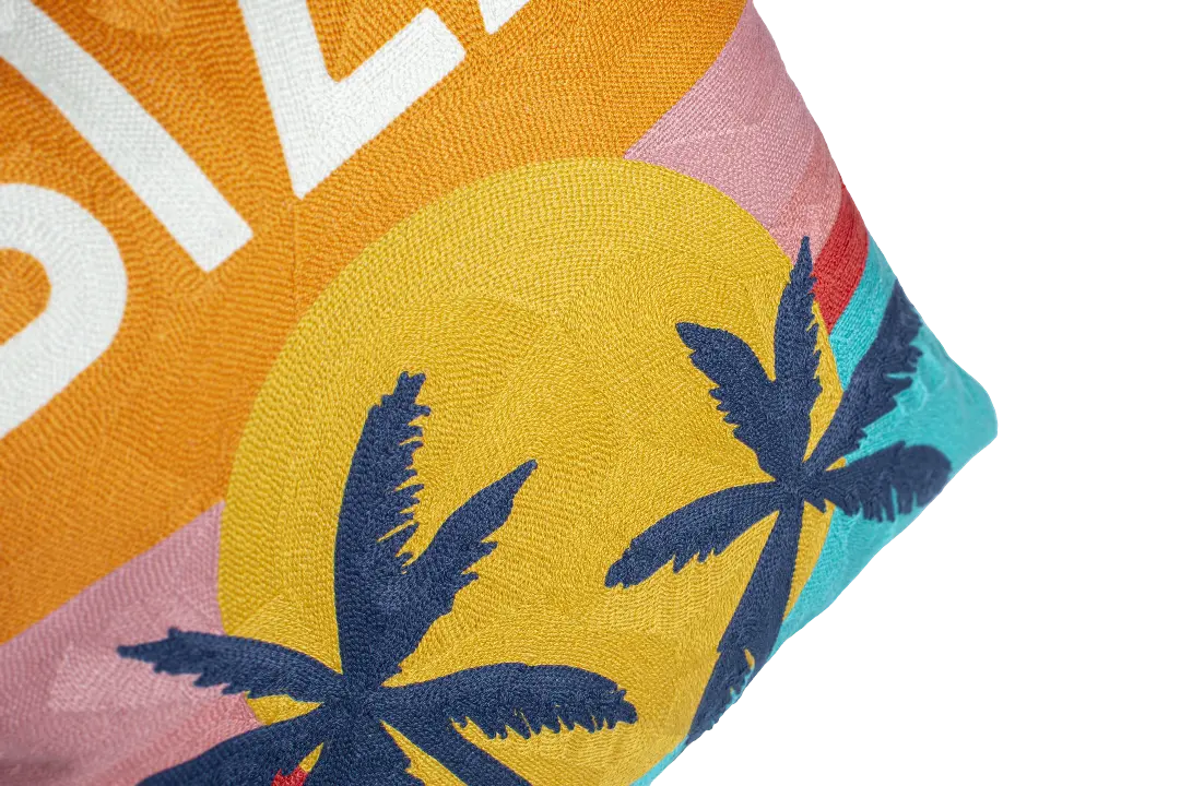 Ibiza Needlepoint Cushion - Image 2