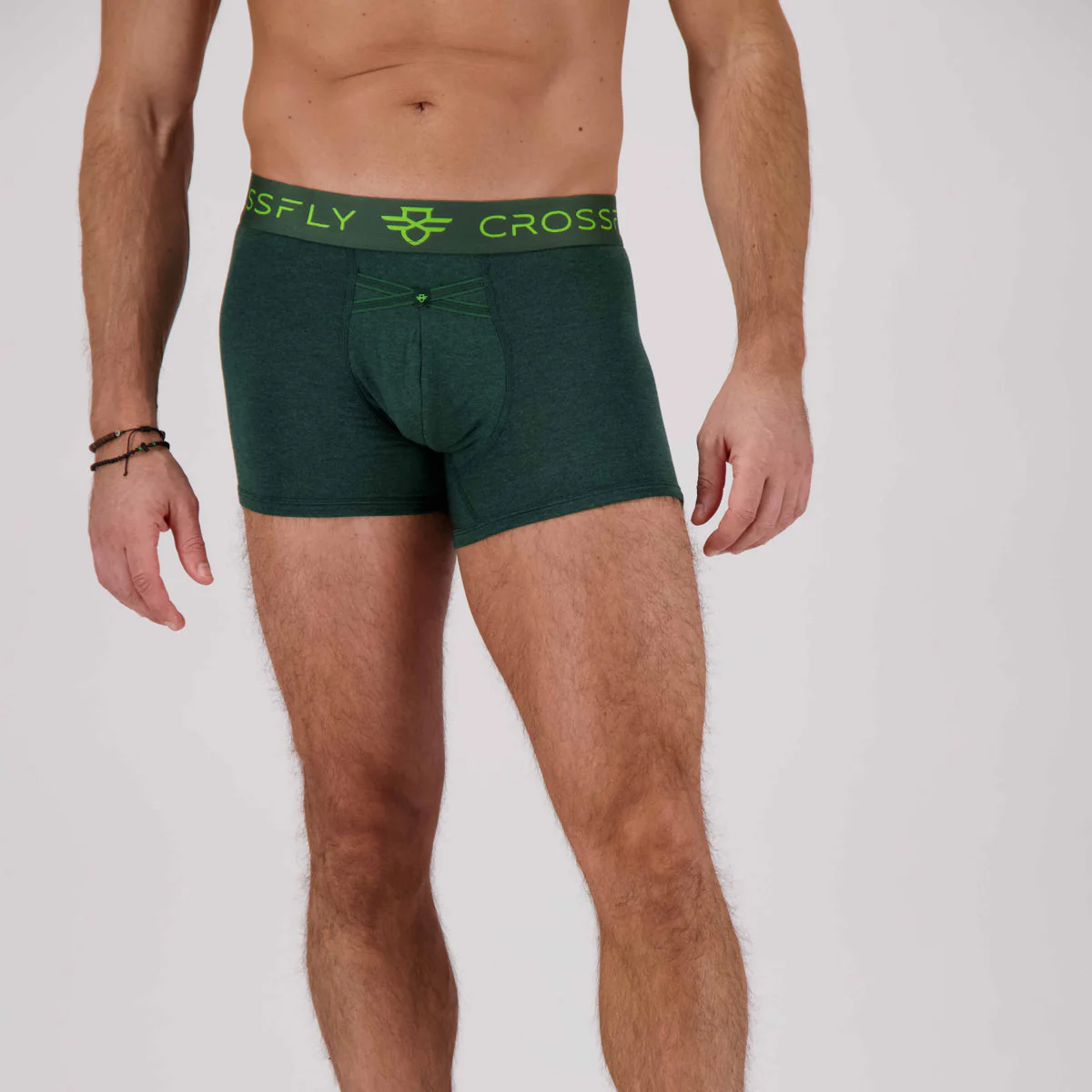 IKON Men's 3" Trunks - Green Marle - Image 3