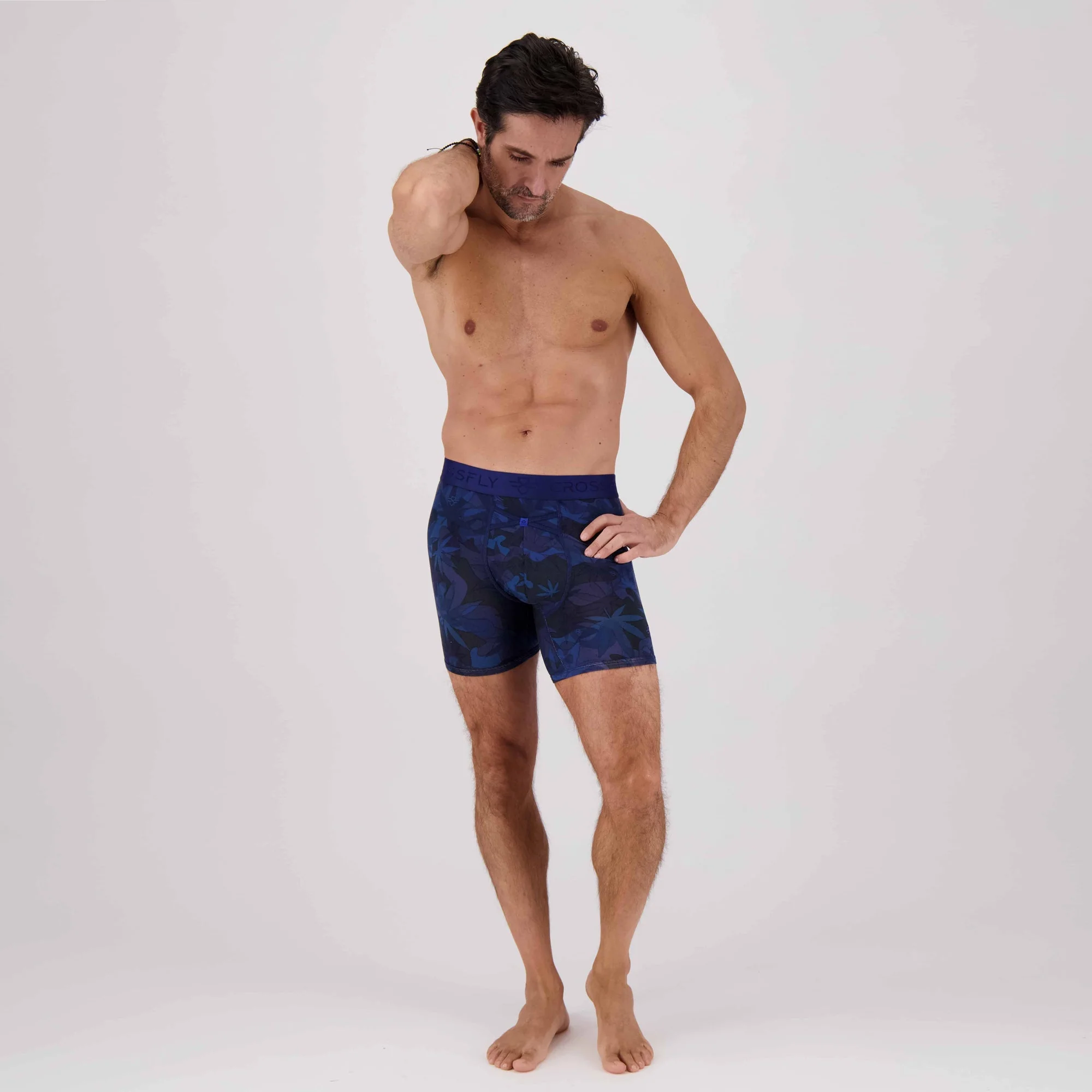 IKON Men's 6" Boxers - Hemp Blue - Image 4