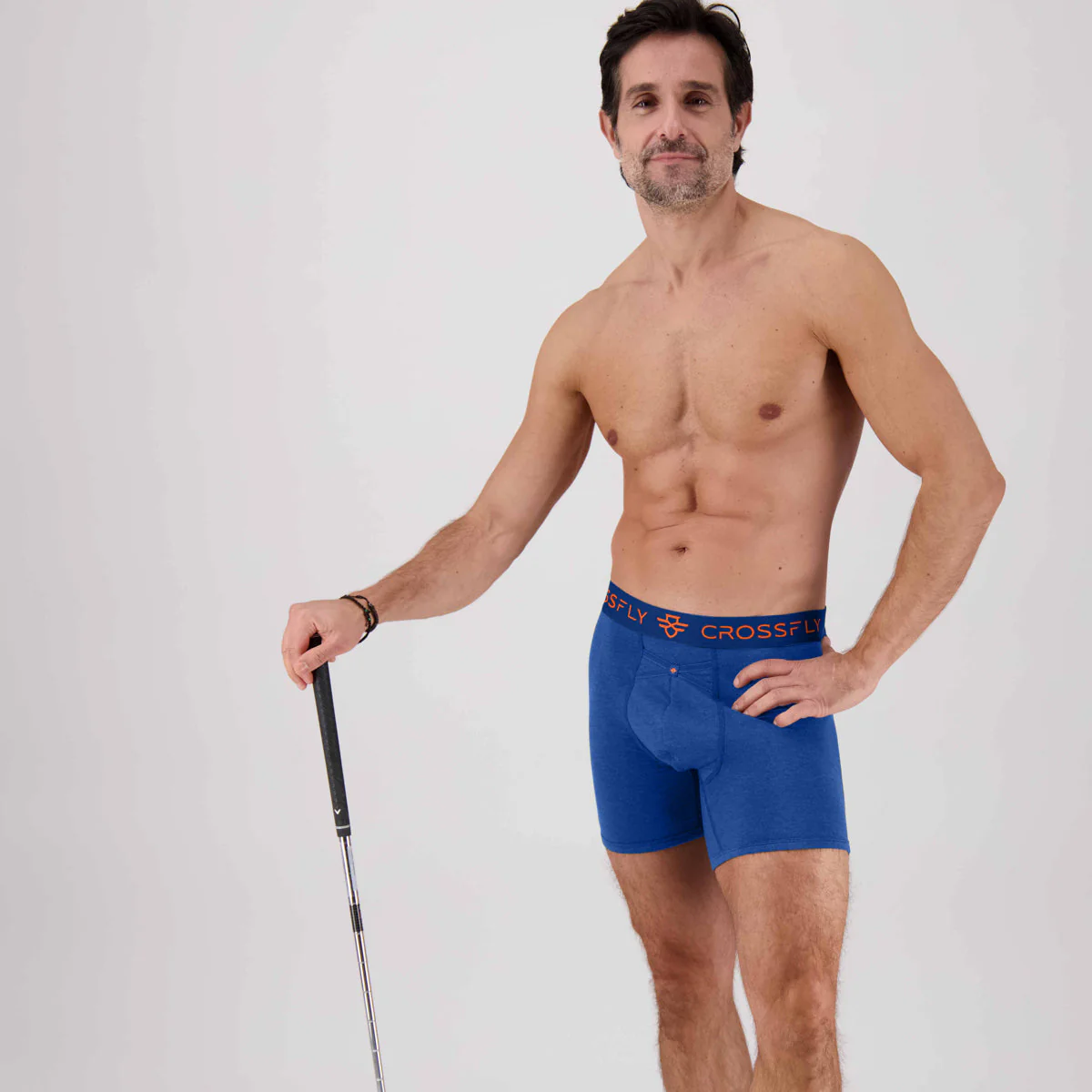 IKON Men's 6" Boxers - Italia Blue Orange - Image 4