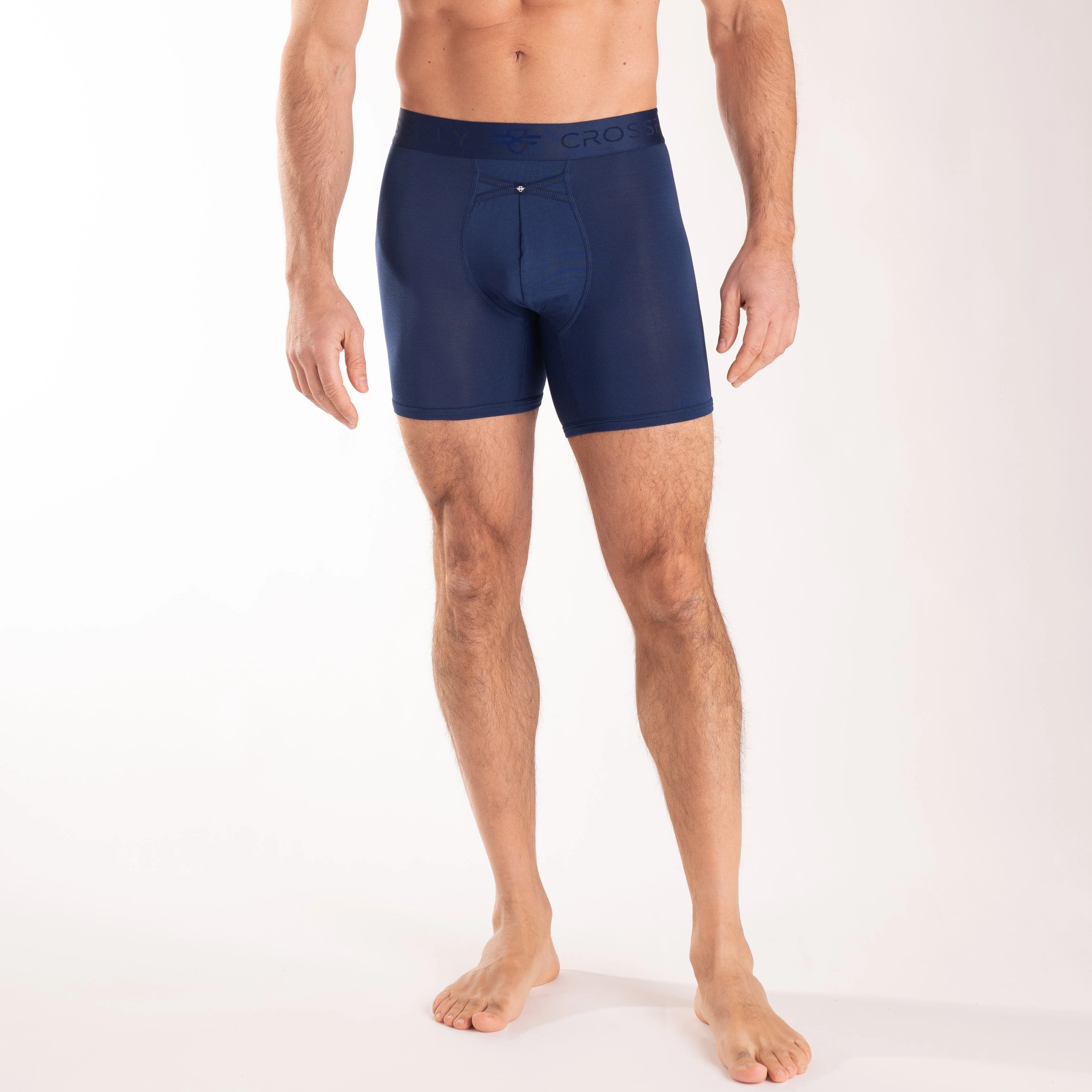 IKON Men's 6" Boxers - Navy - Image 2