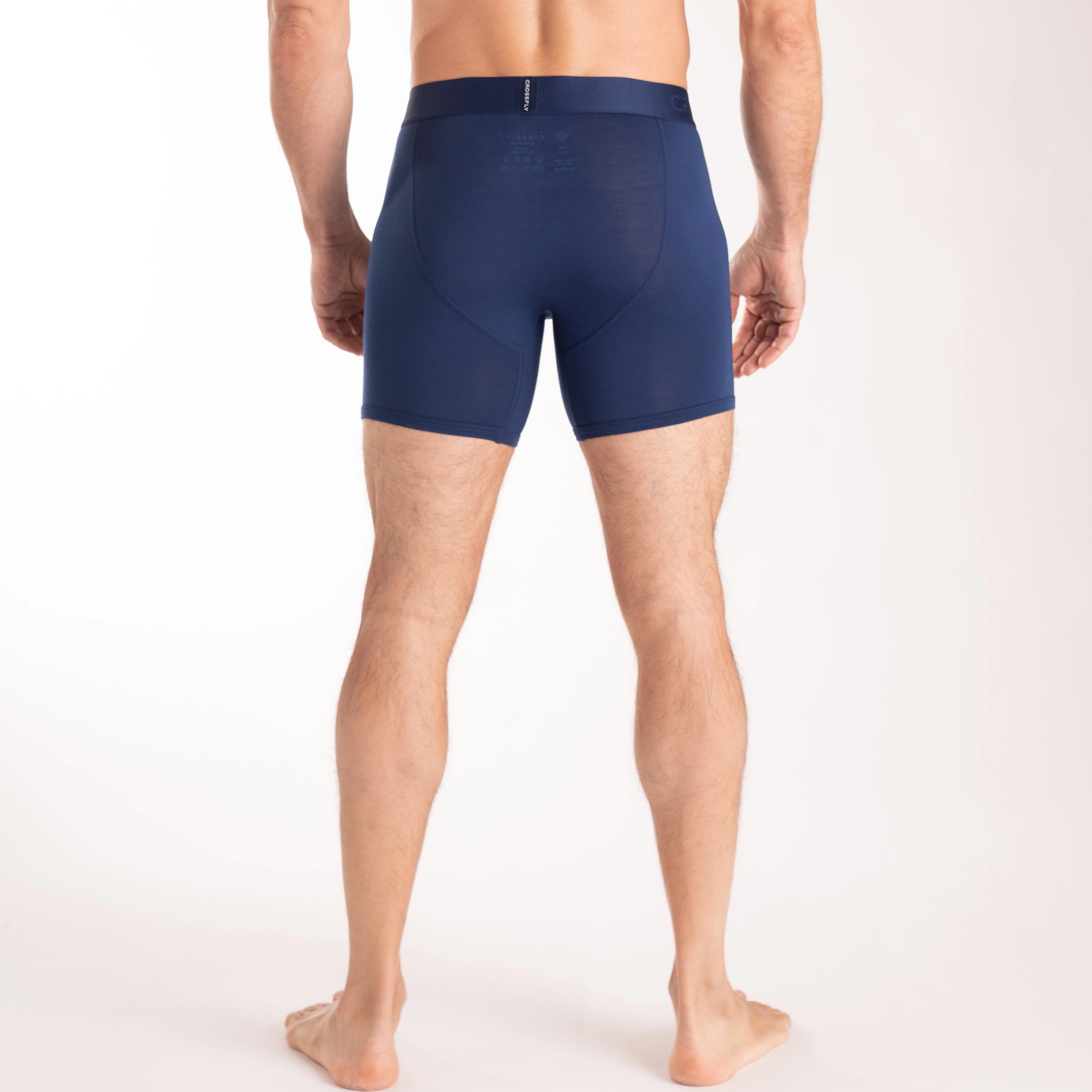 IKON Men's 6" Boxers - Navy - Image 4