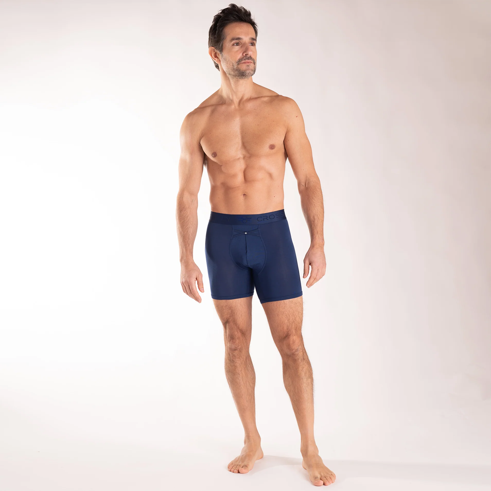 IKON Men's 6" Boxers - Navy - Image 5