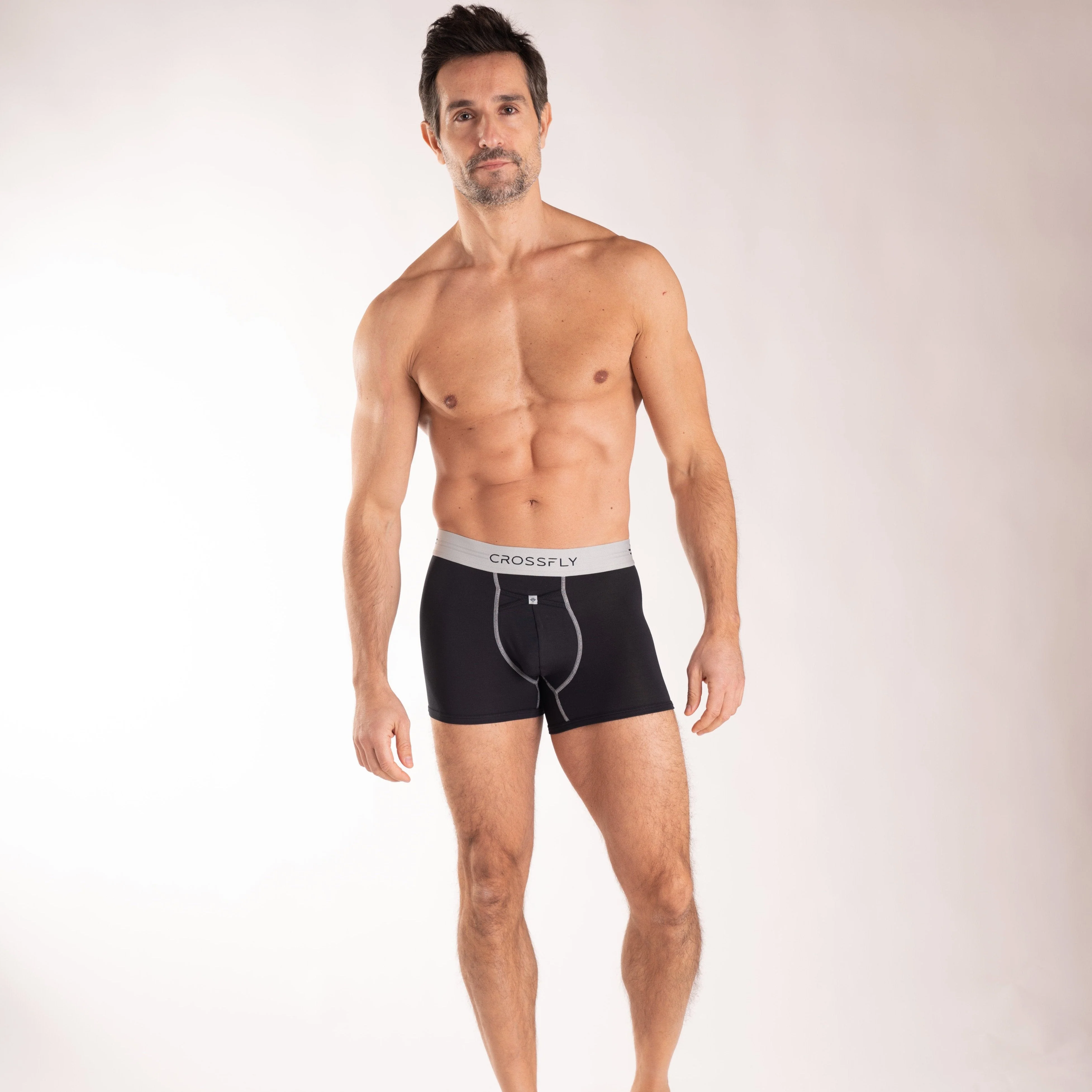 IKON X Men's 3" Trunks - Black/Silver - Image 5