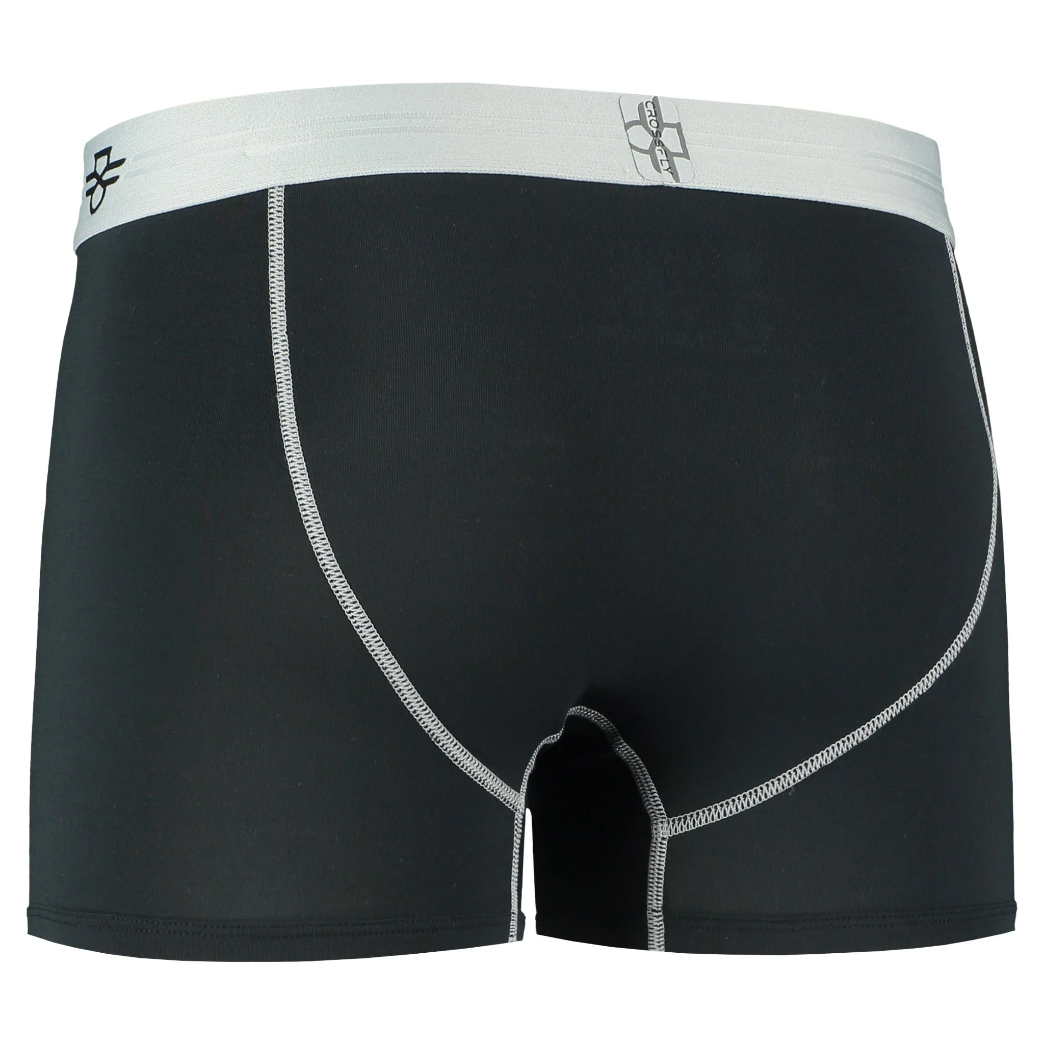IKON X Men's 3" Trunks - Black/Silver - Image 6