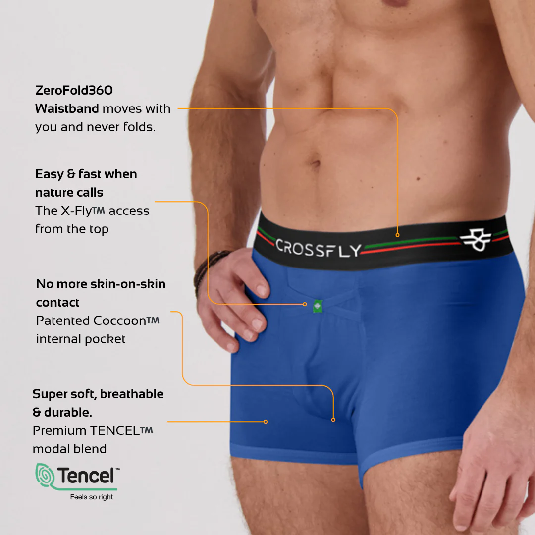 IKON X Men's 3" Trunks - Italia Blue Marle - Image 2