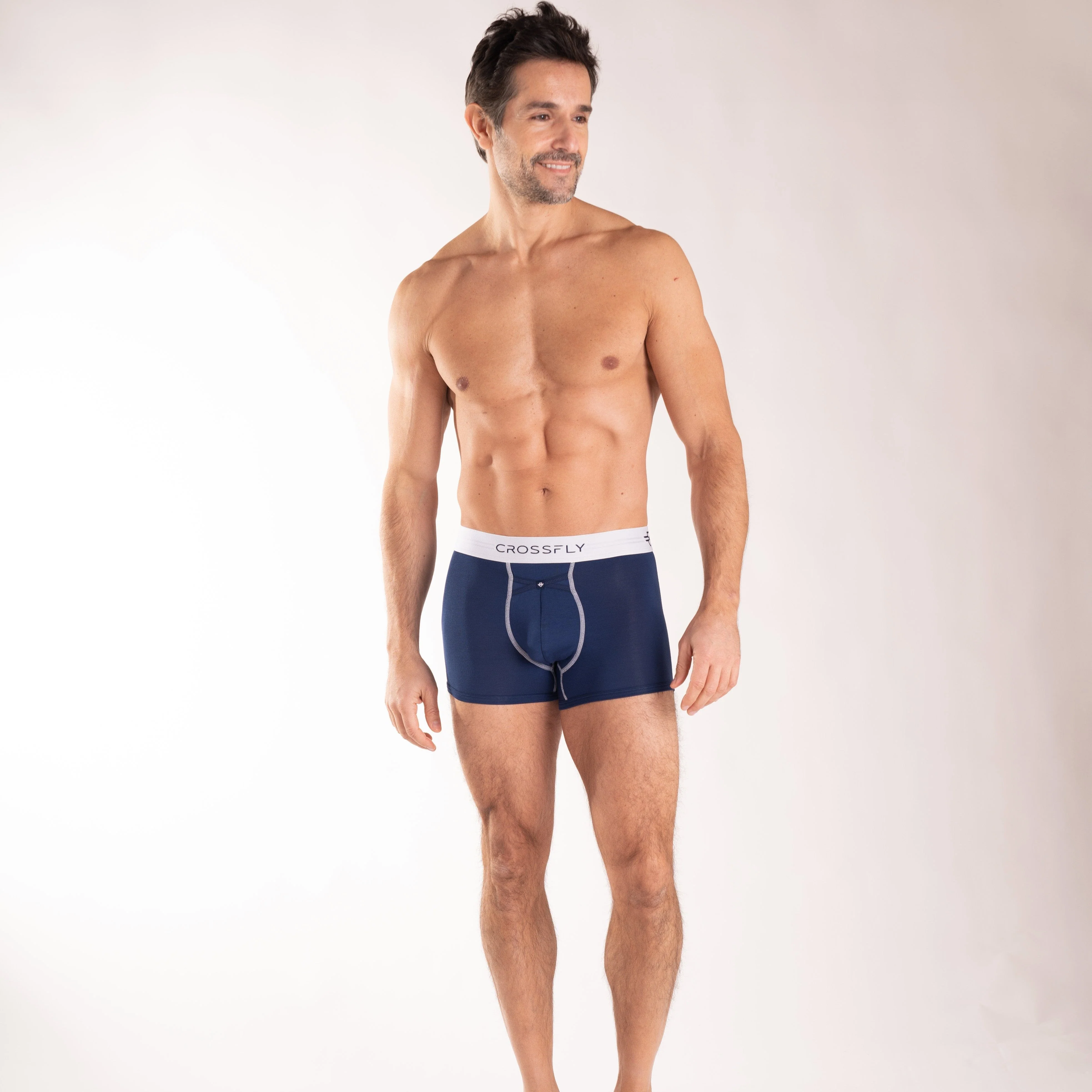 IKON X Men's 3" Trunks - Navy/White - Image 3