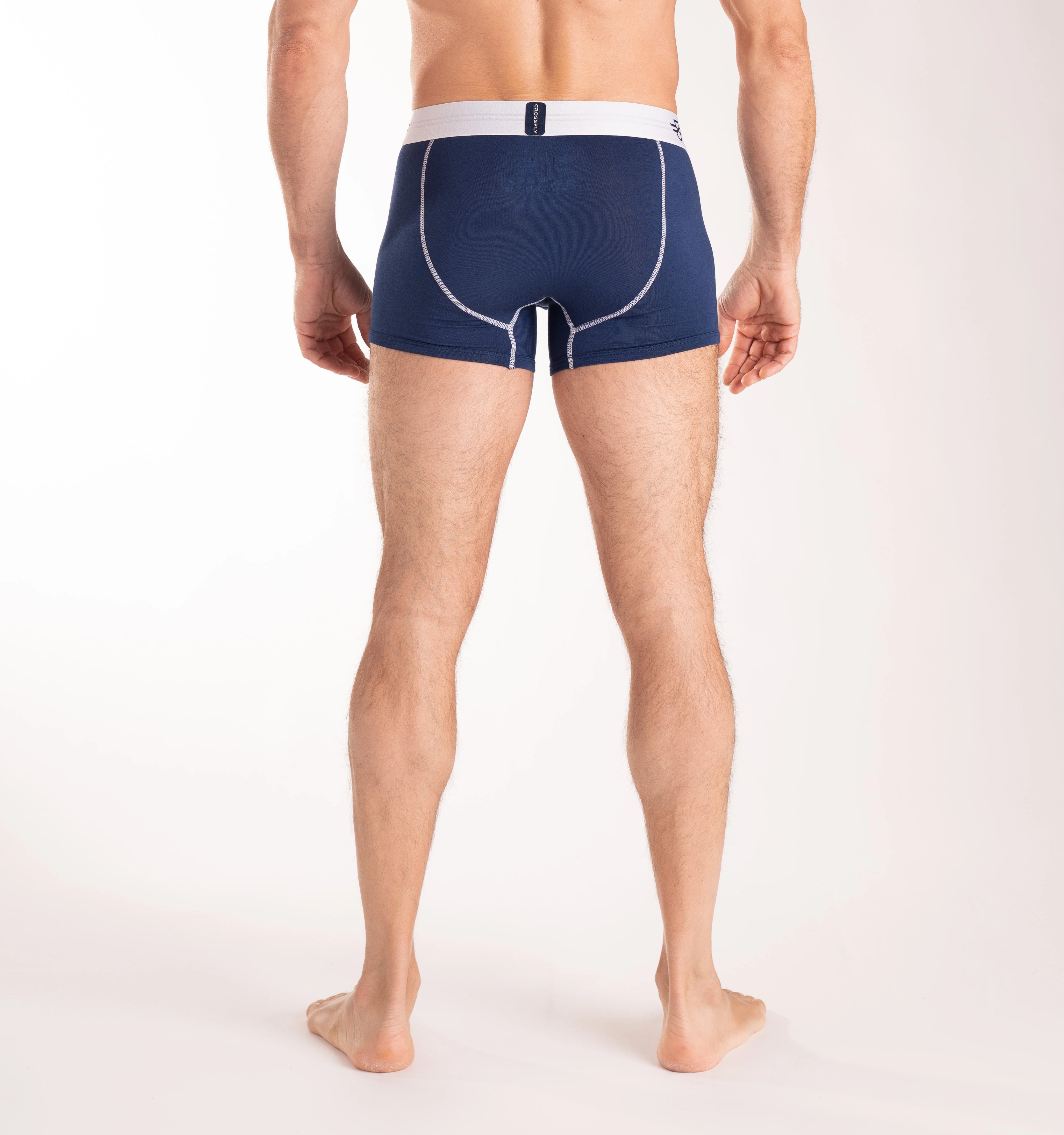 IKON X Men's 3" Trunks - Navy/White - Image 4