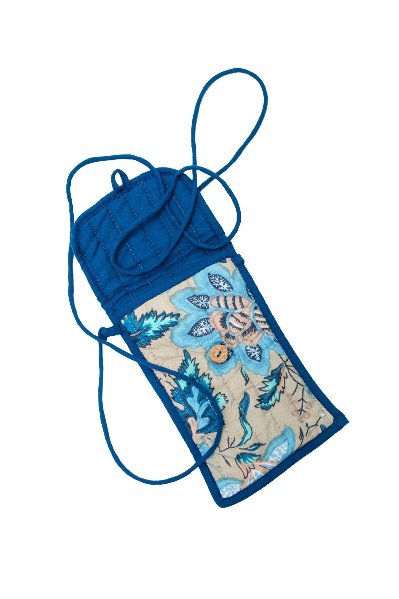 Indigo Lotus Crossbody Phone Bag - Image 3