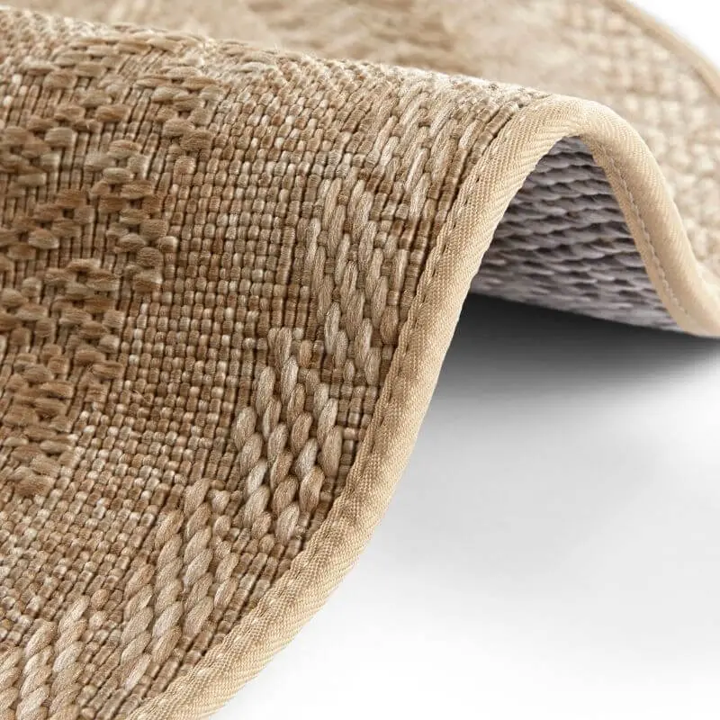 Indoor Outdoor Almendro Round Rug – Chevron Design - Image 3