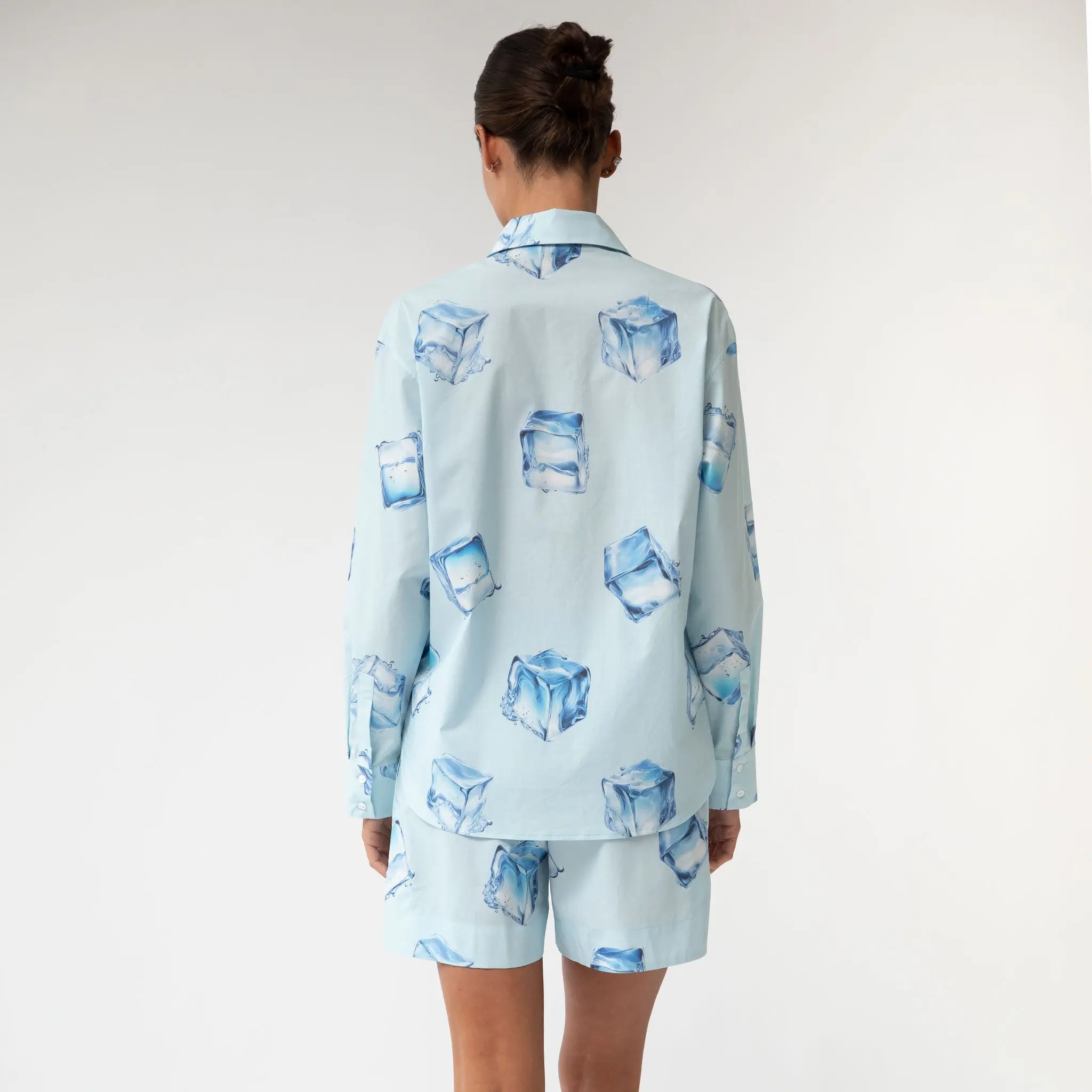 InStyle Cotton Poplin Shorts Ice Cubes - Image 7
