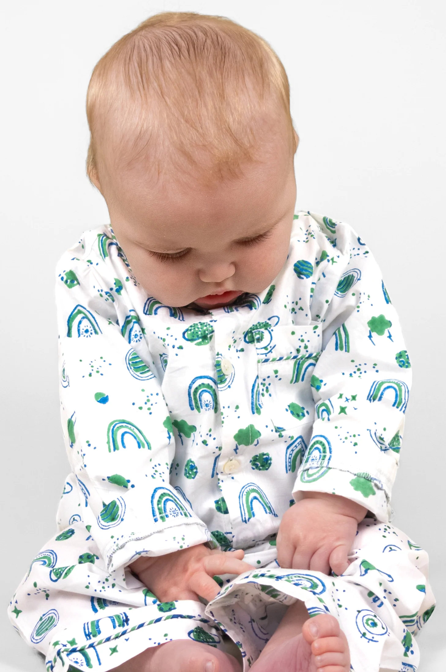interstellar vibes Baby Organic Cotton Pyjama Trouser Set - Image 2