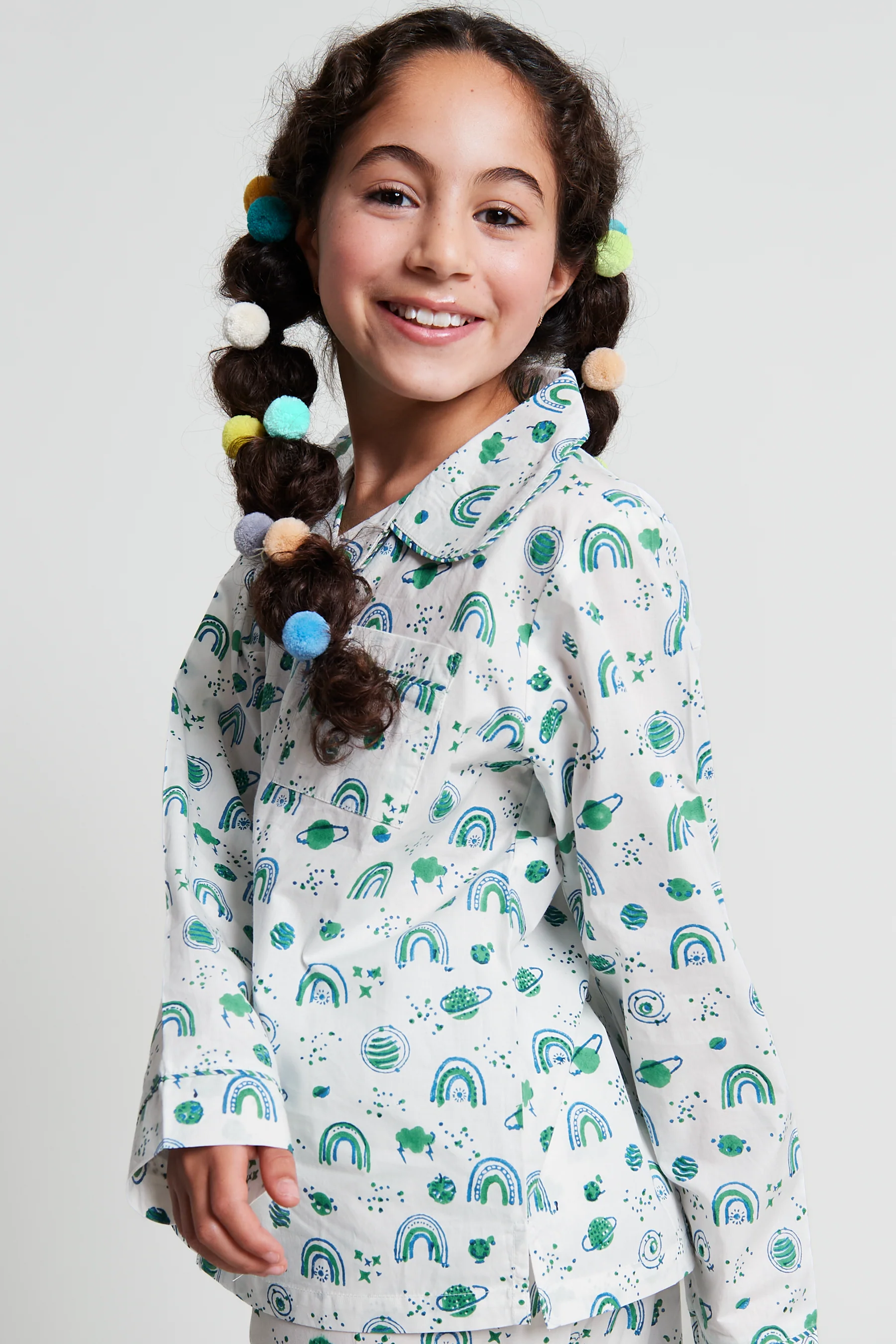 interstellar vibes Kids Organic Cotton Pyjama Trouser Set - Image 4