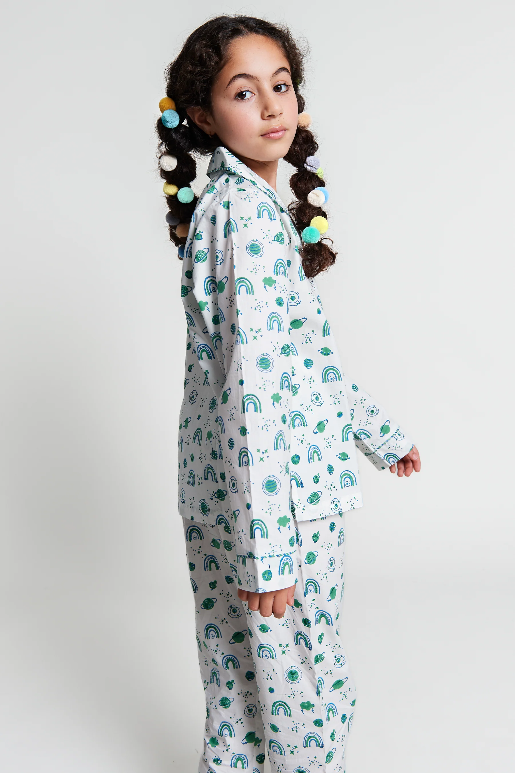 interstellar vibes Kids Organic Cotton Pyjama Trouser Set - Image 5
