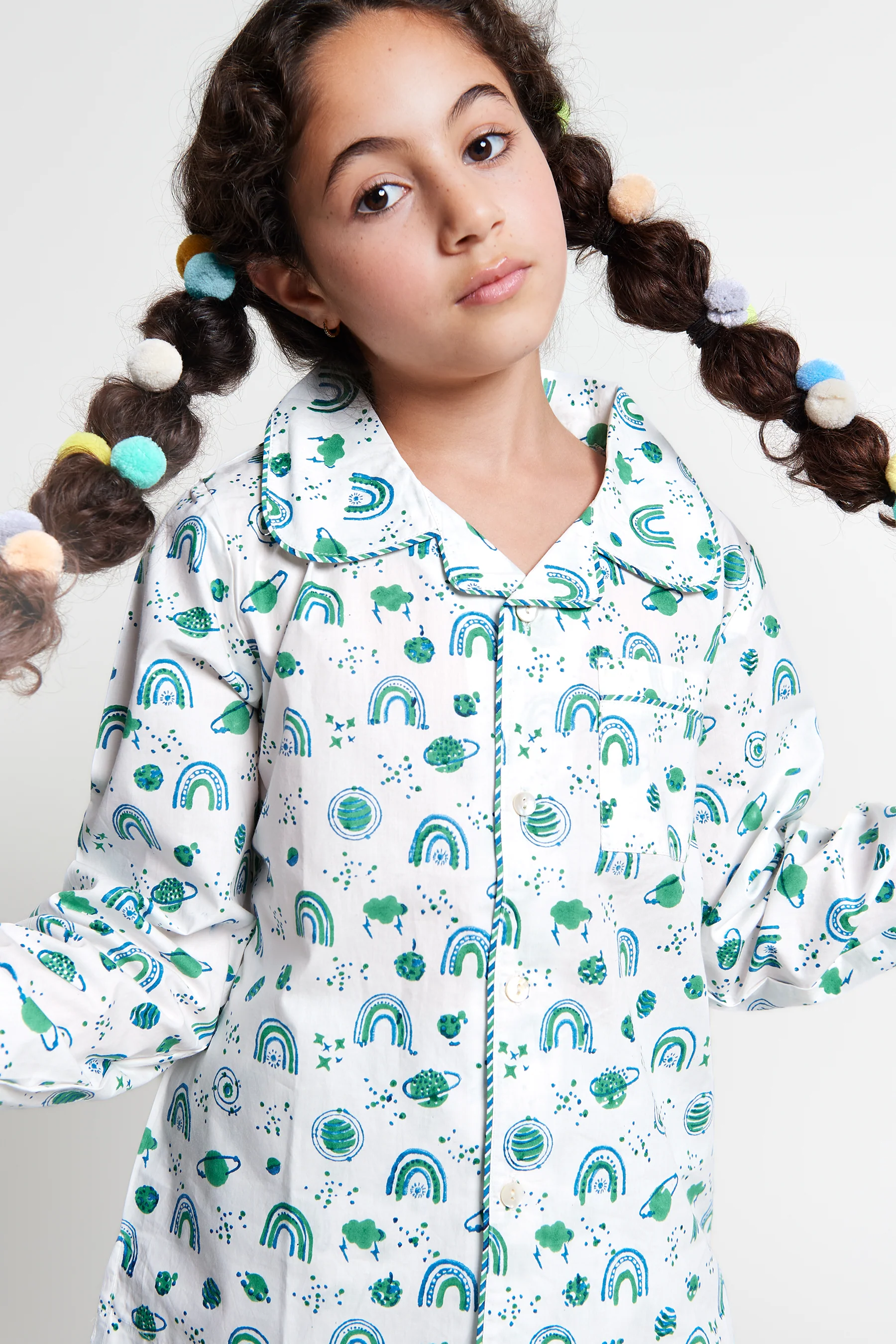interstellar vibes Kids Organic Cotton Pyjama Trouser Set - Image 6