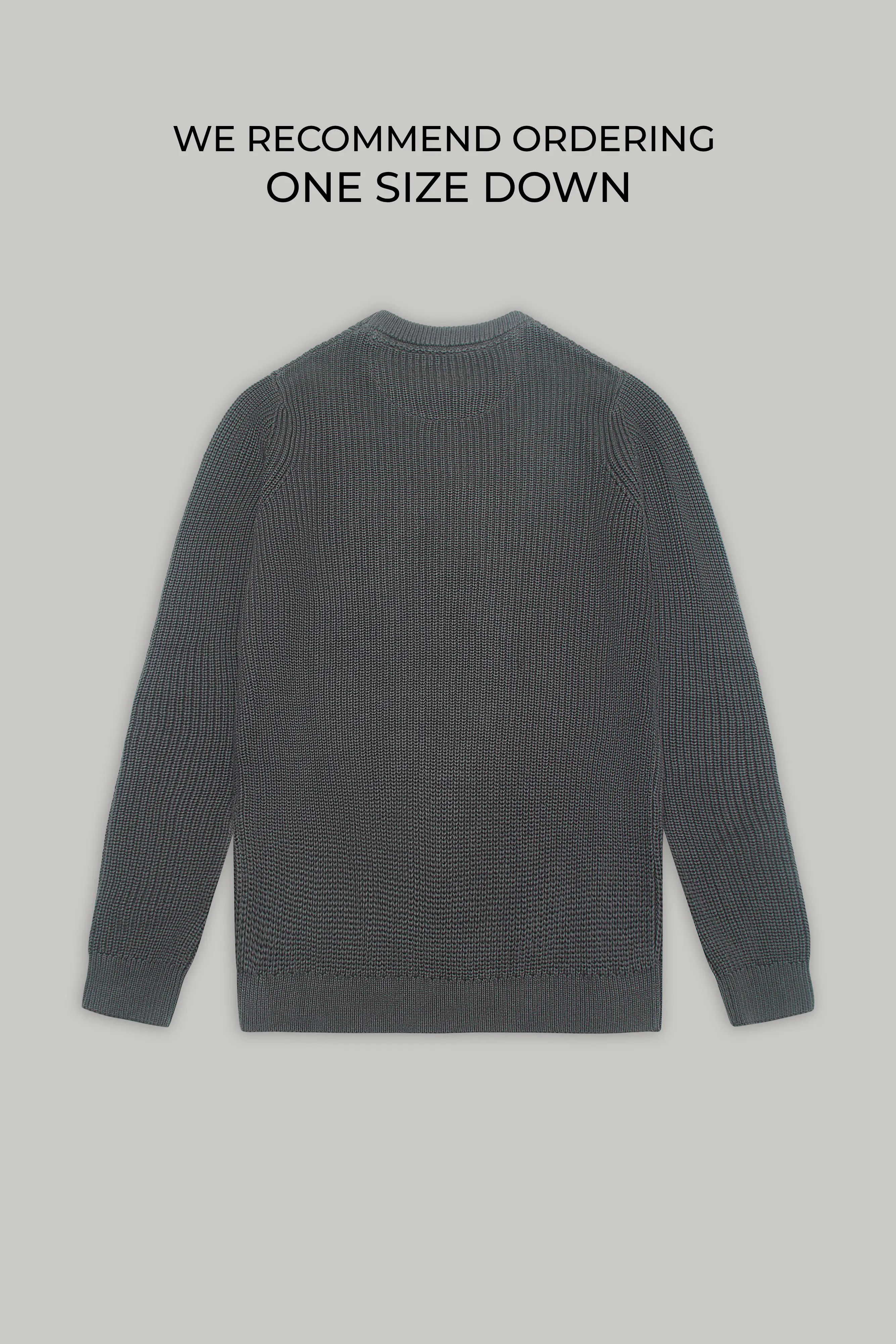 J Hailey Crew Knit - Charcoal - Image 4