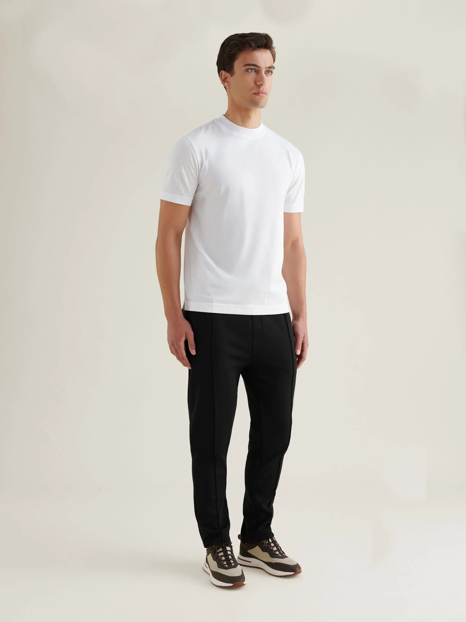 Black Jersey Interlock Jogger - Image 3