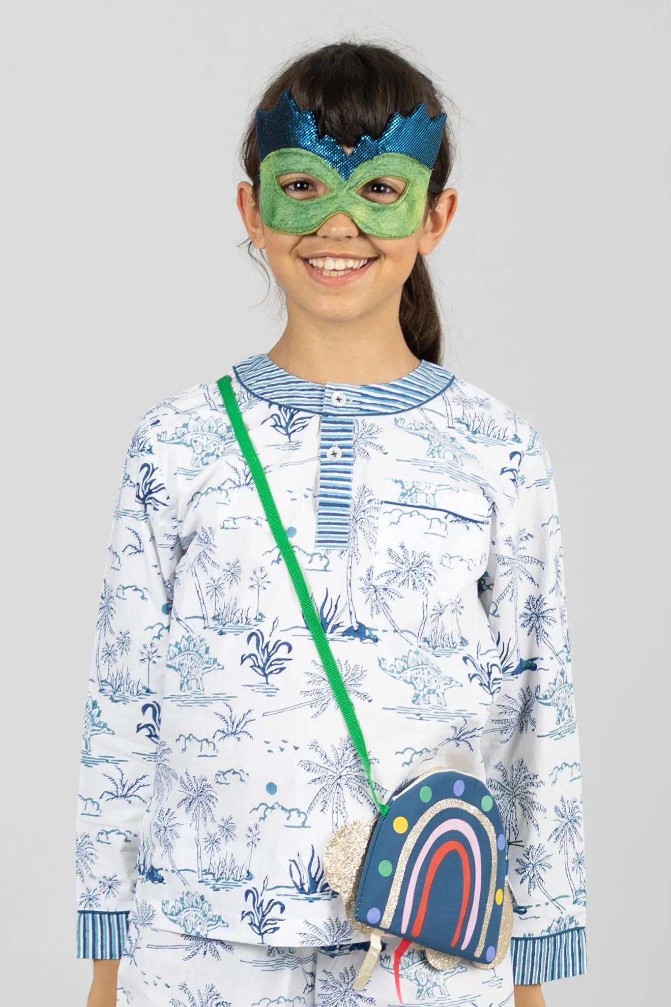 jurassic landscape Kids Organic Cotton Pyjama Trouser Set - Image 7