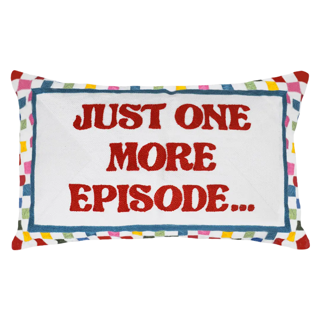 Just One More Episode Needlepoint Cushion - Image 3