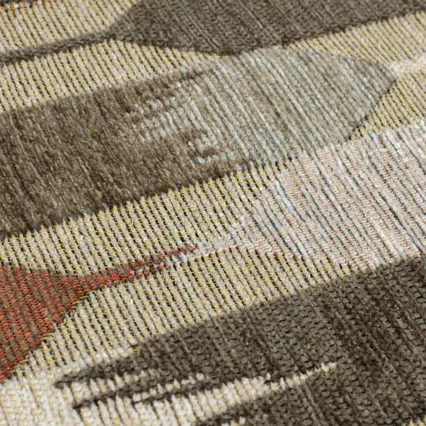 Kelso Geometric Blue Chenille Rug - Image 8