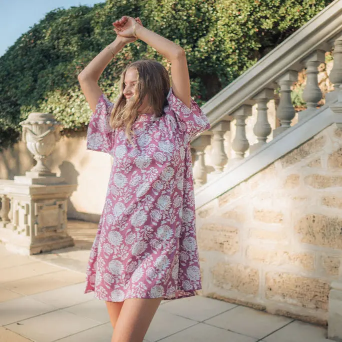 Kira floral short dress