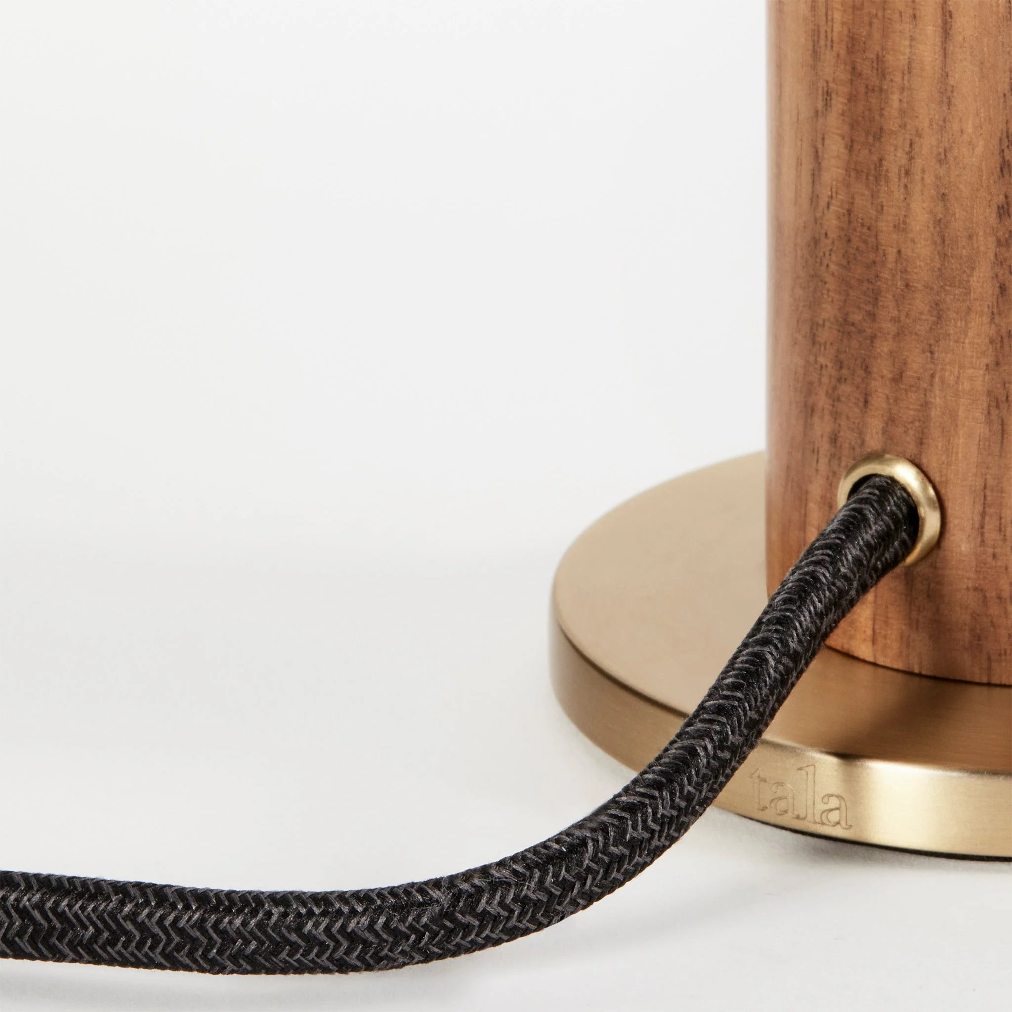 Knuckle Table Lamp in Walnut + Sphere IV - Image 6