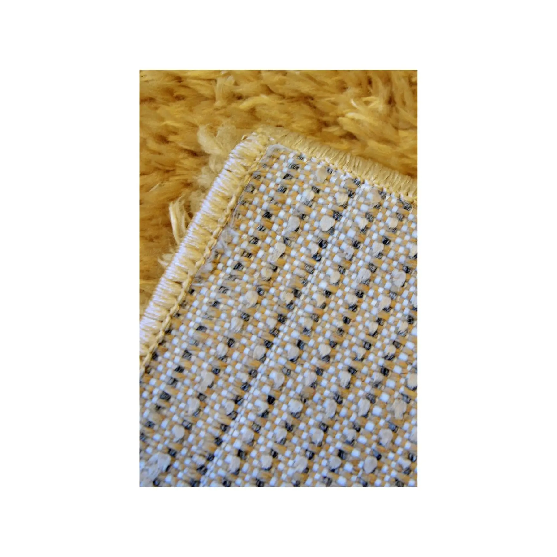 Lagom Ochre Shaggy Rug - Image 3
