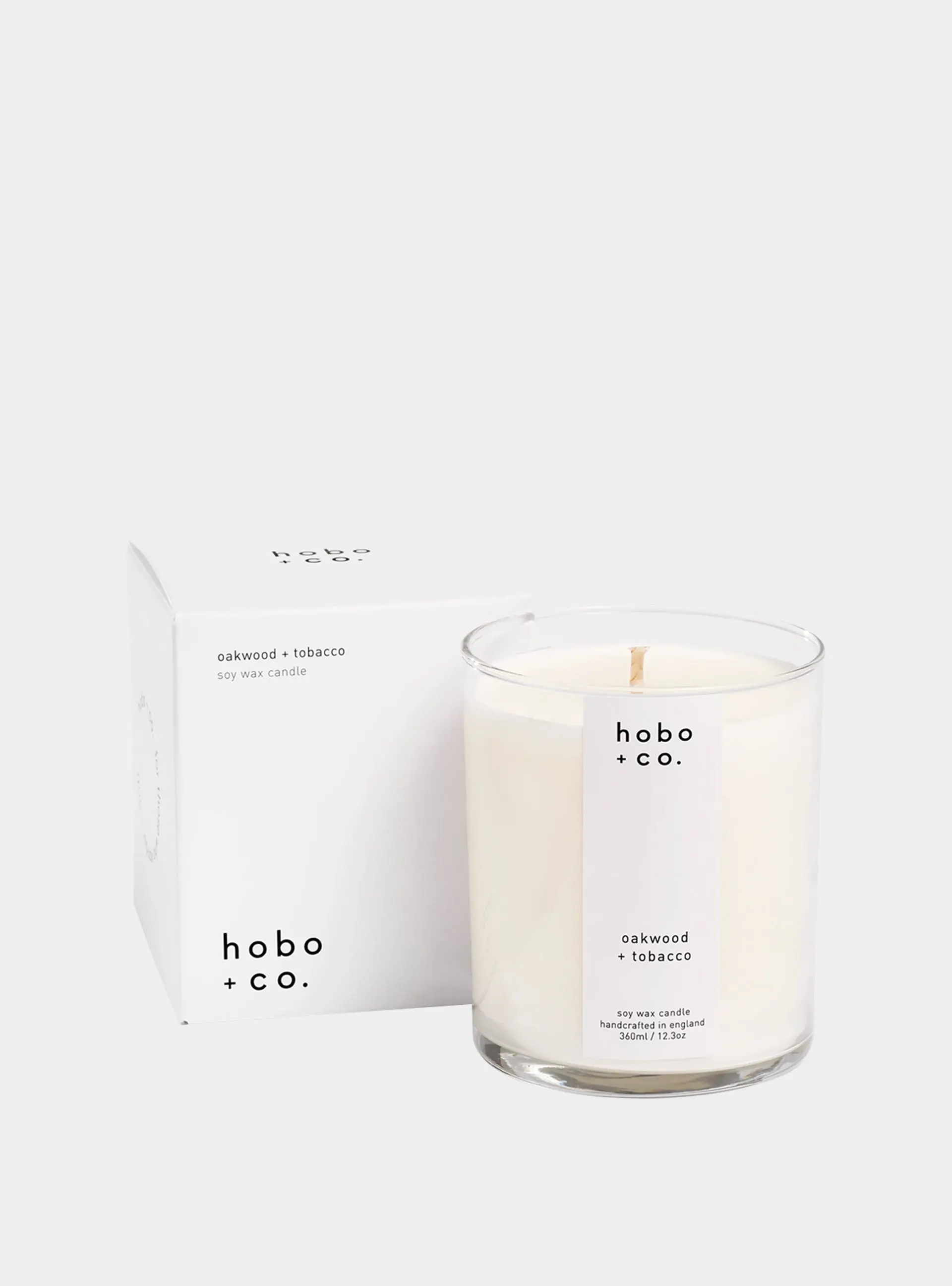 Large Oakwood and Tobacco Candle
