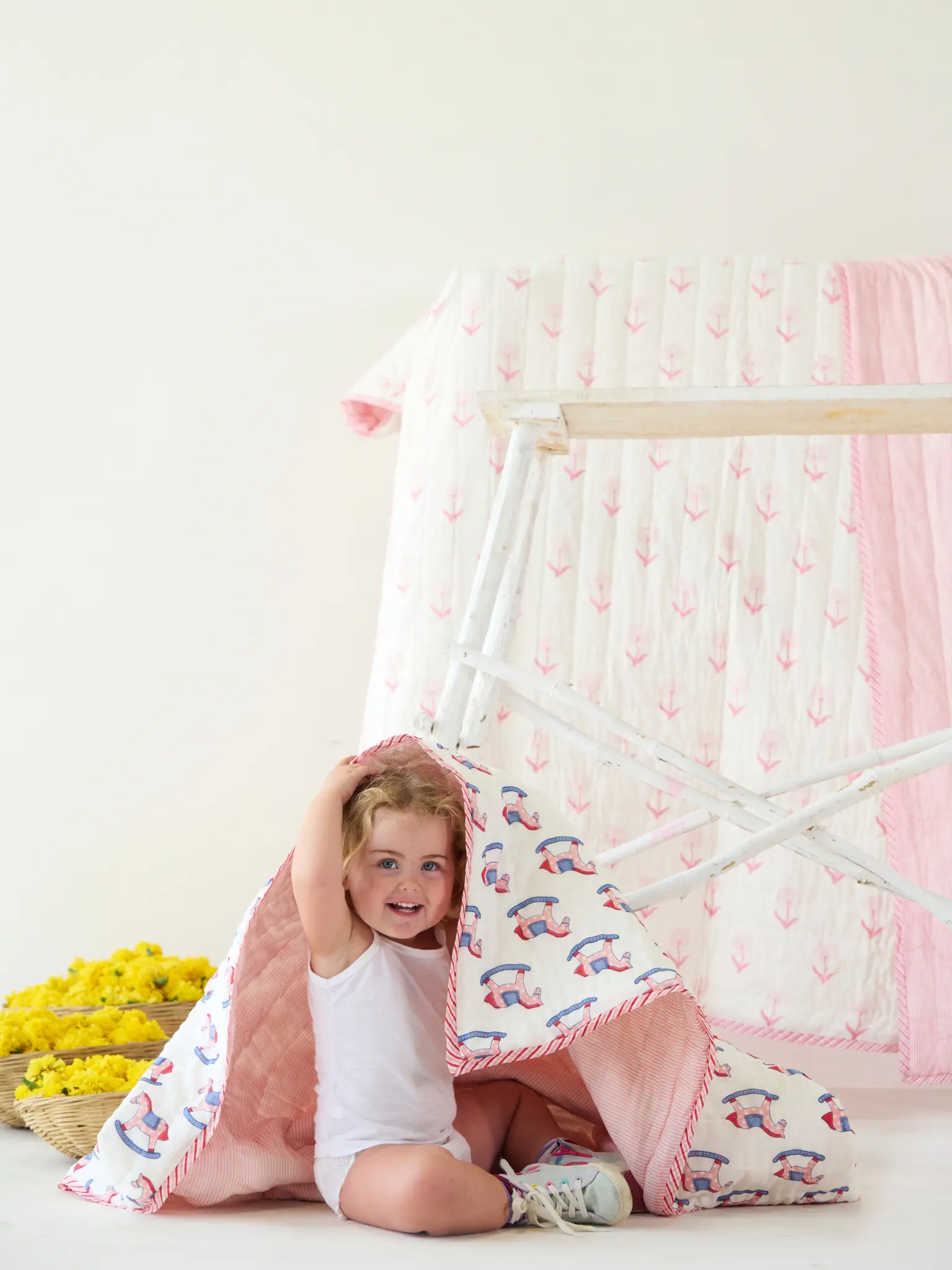 Large Rocking Horse Cot / Toddler Quilt - Image 4