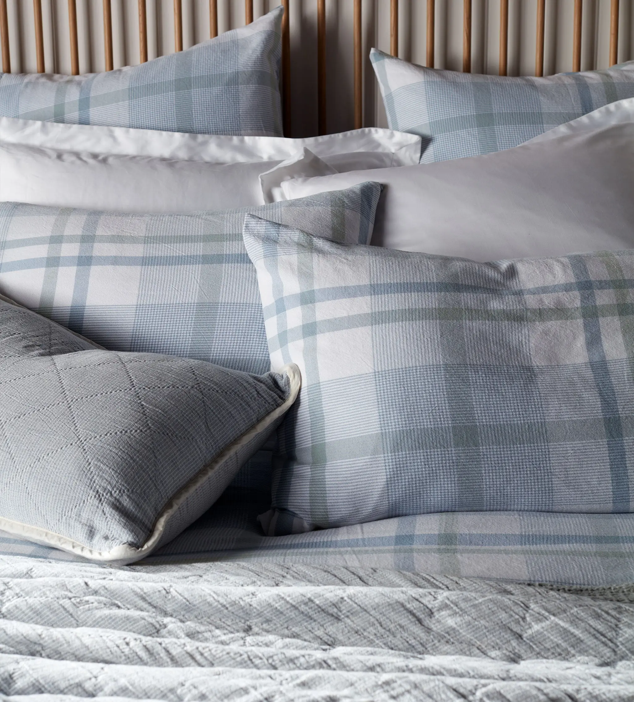 Lauren Check 100% Cotton Housewife Pillowcase