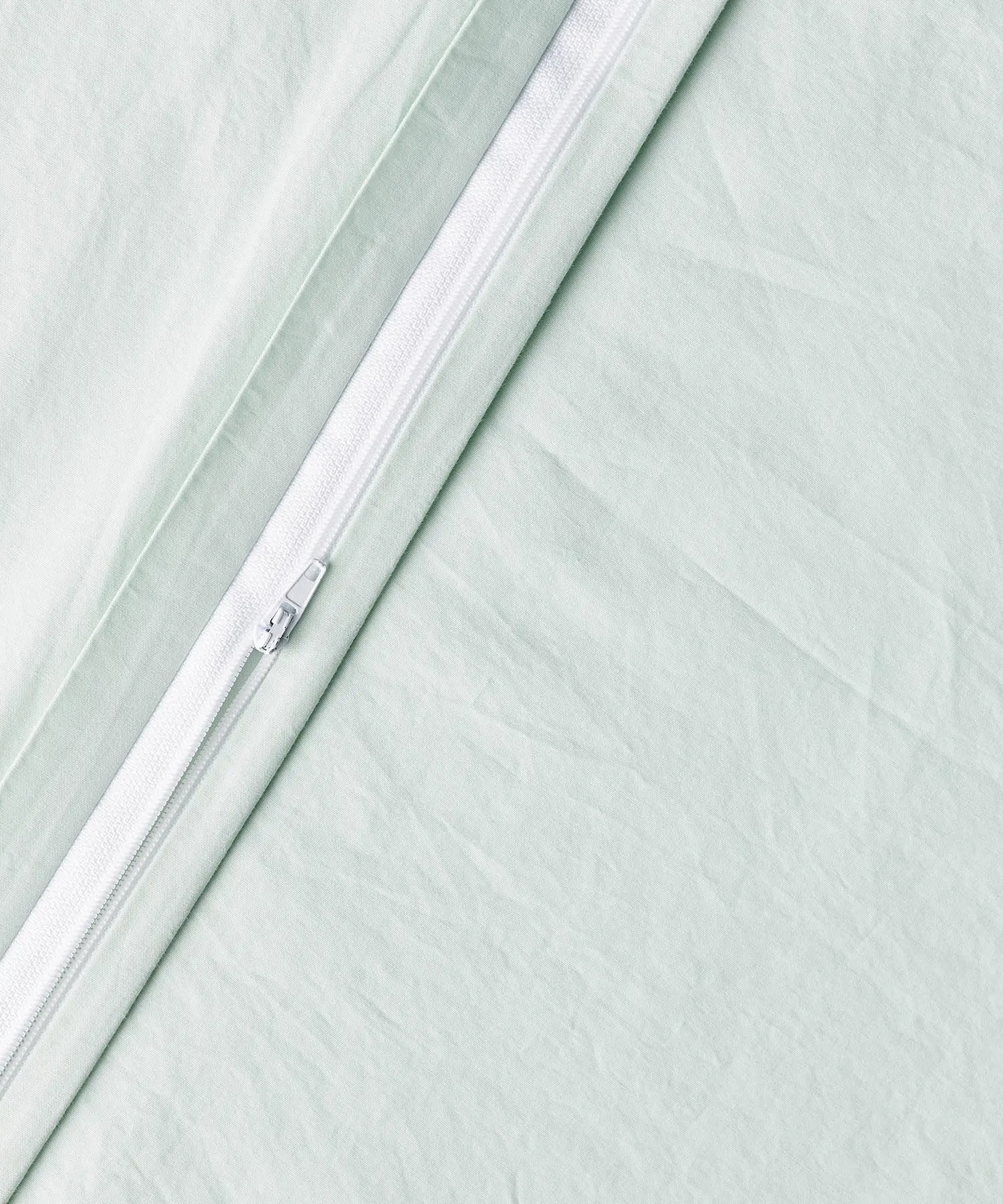 Light Green Organic Cotton Duvet Cover - Image 4