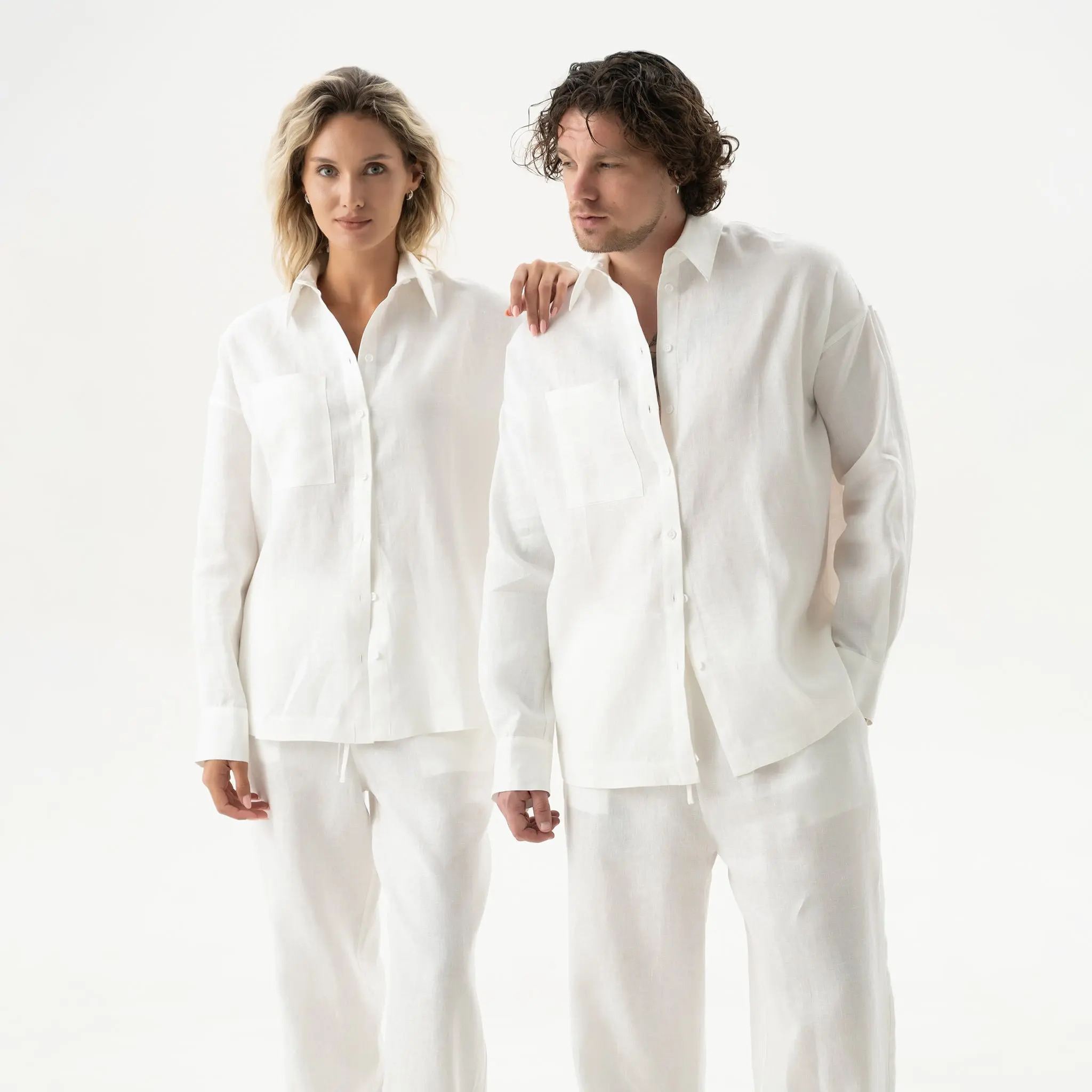 White Linen Unisex Spirit Shirt - Image 10