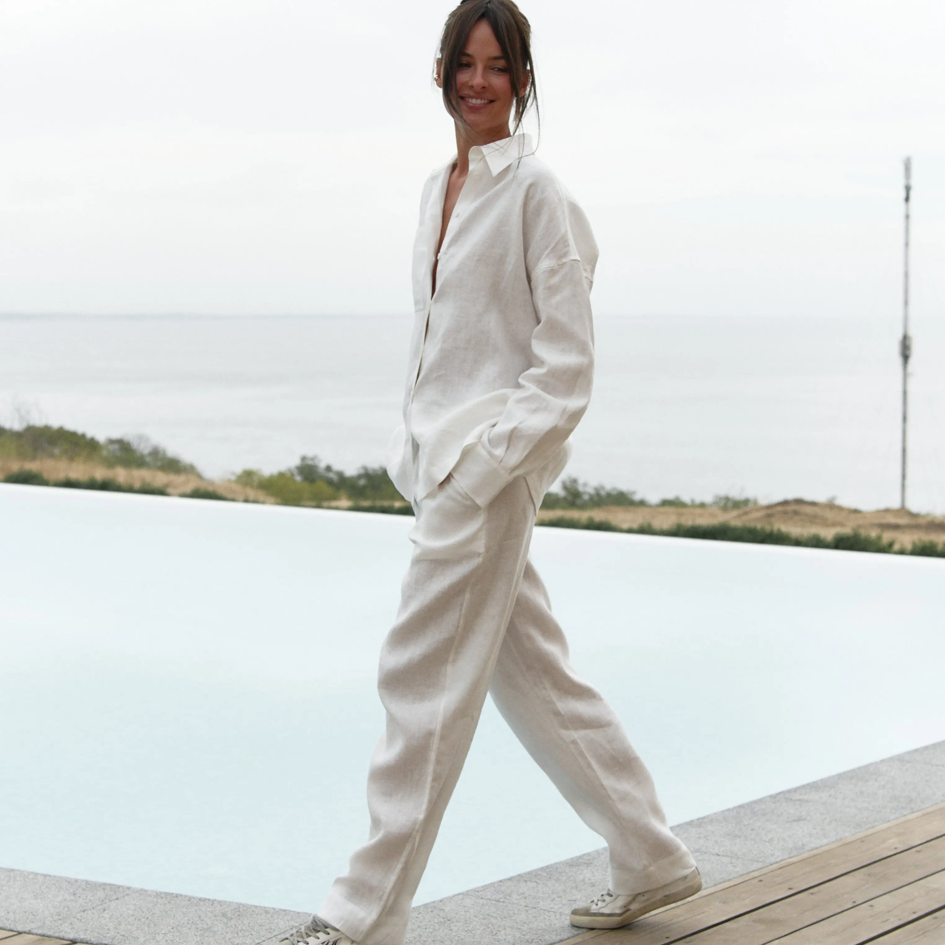 White Linen Unisex Spirit Shirt - Image 13