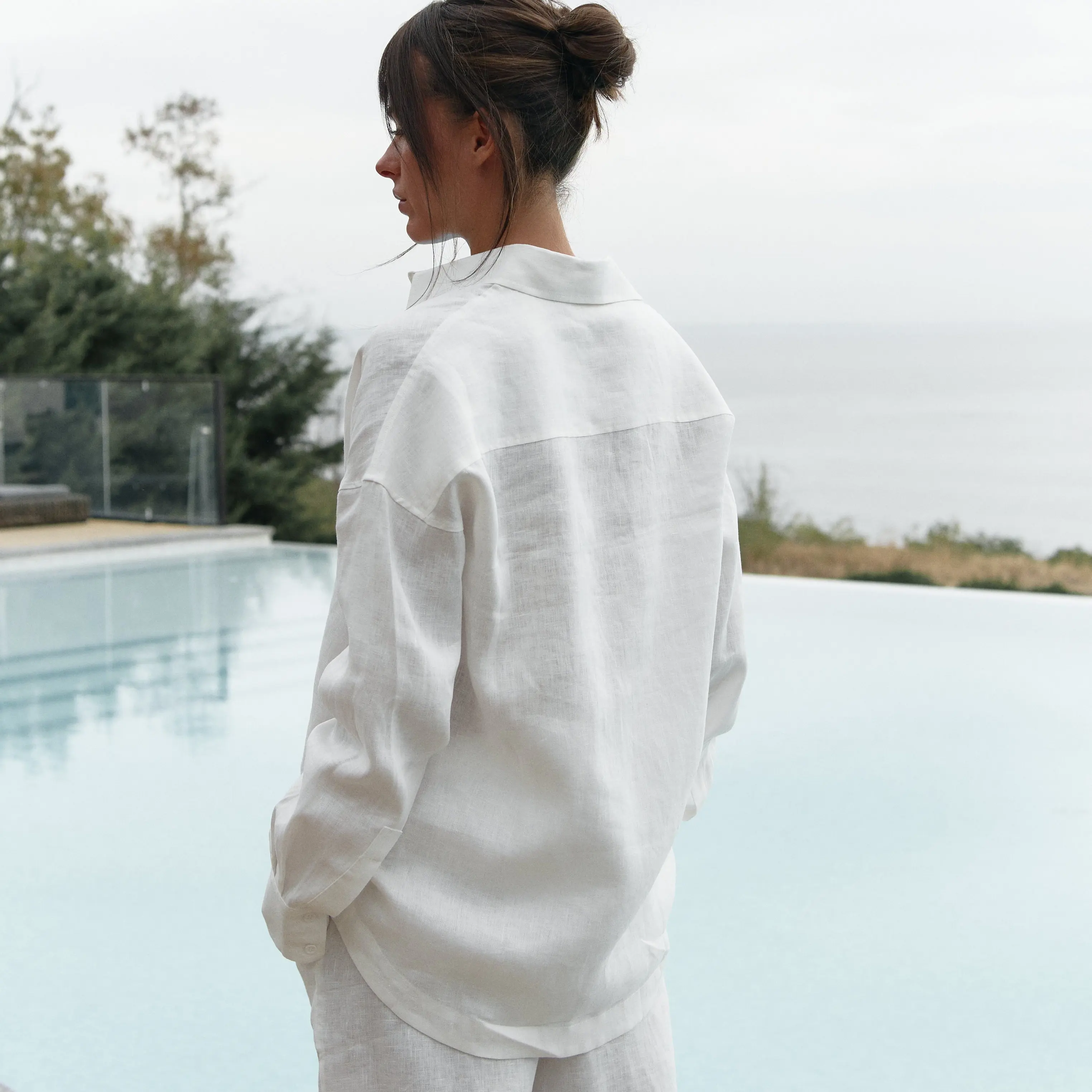 White Linen Unisex Spirit Shirt - Image 14