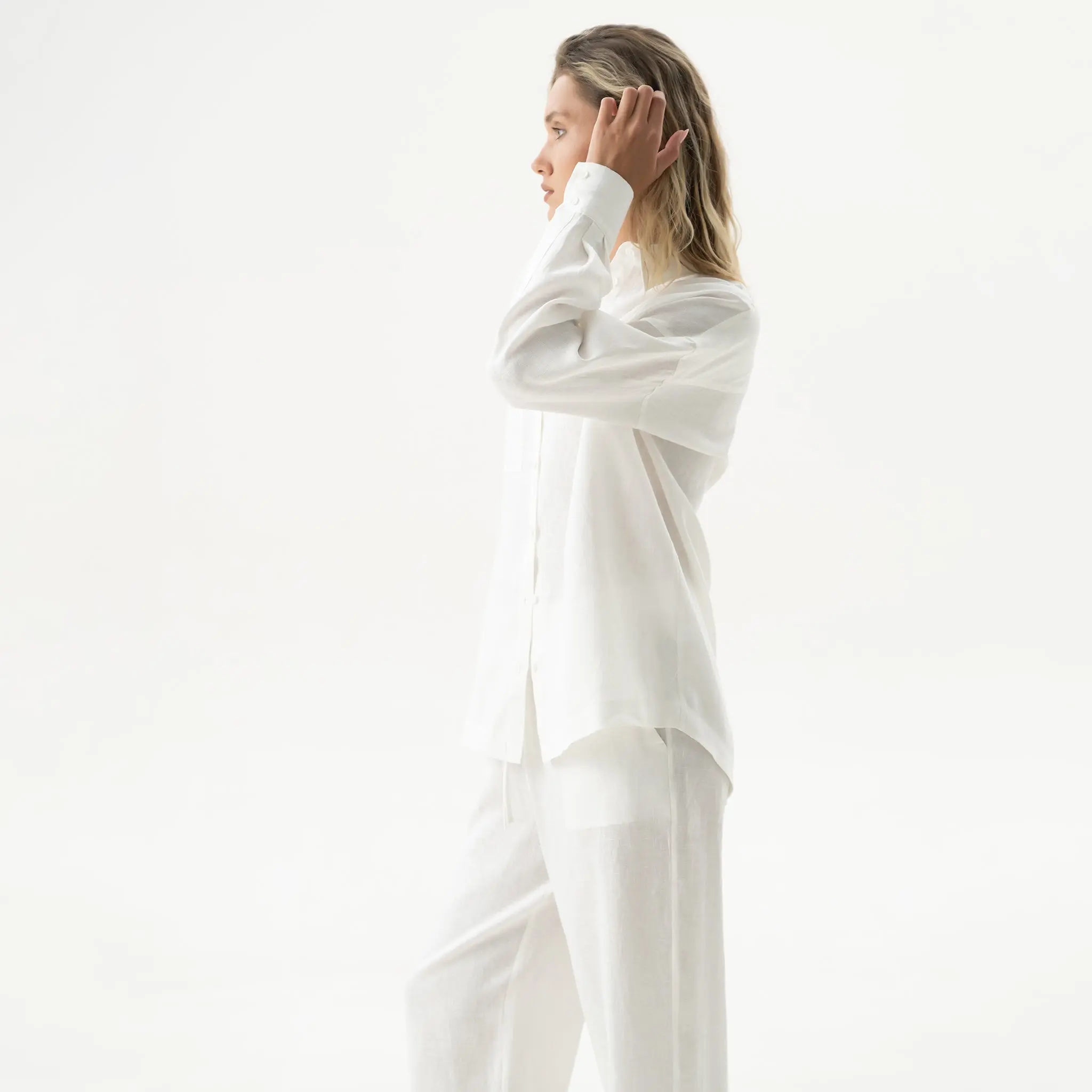 White Linen Unisex Spirit Shirt - Image 5