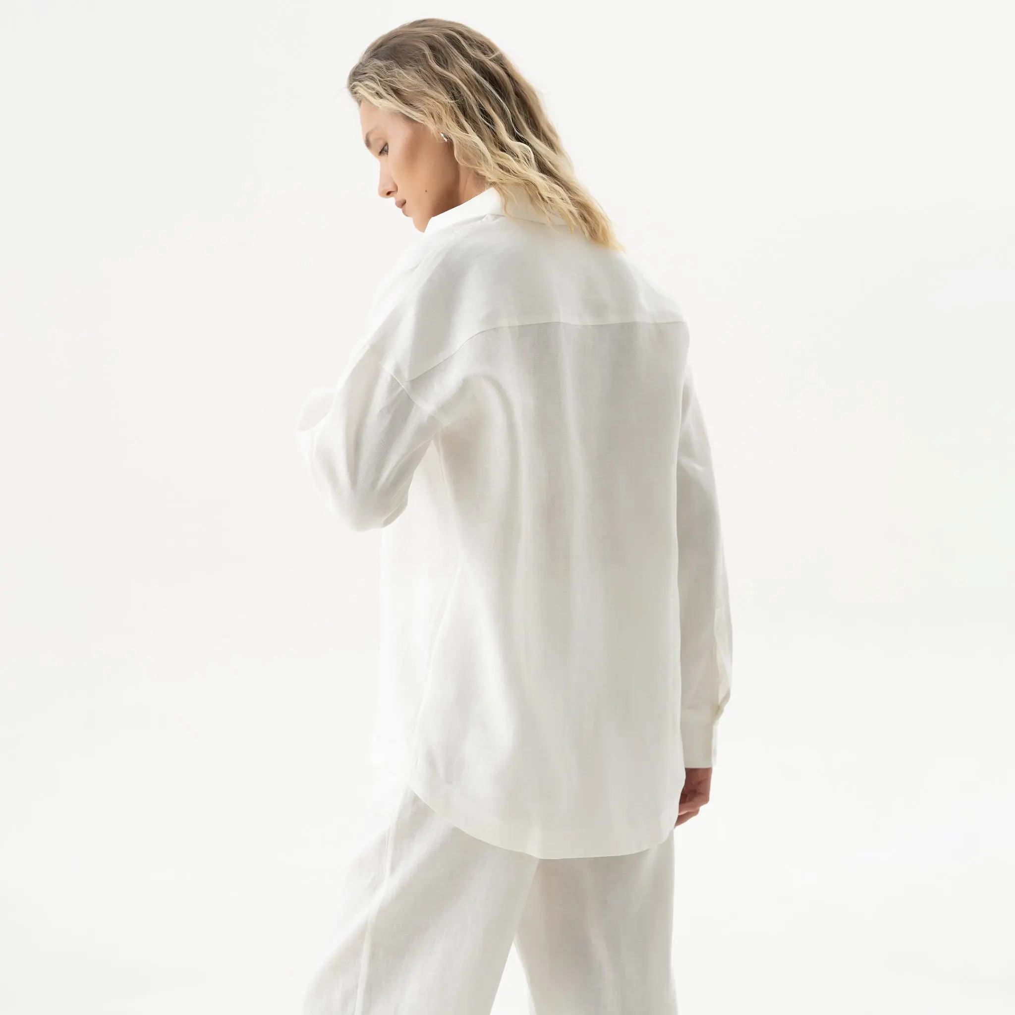 White Linen Unisex Spirit Shirt - Image 6