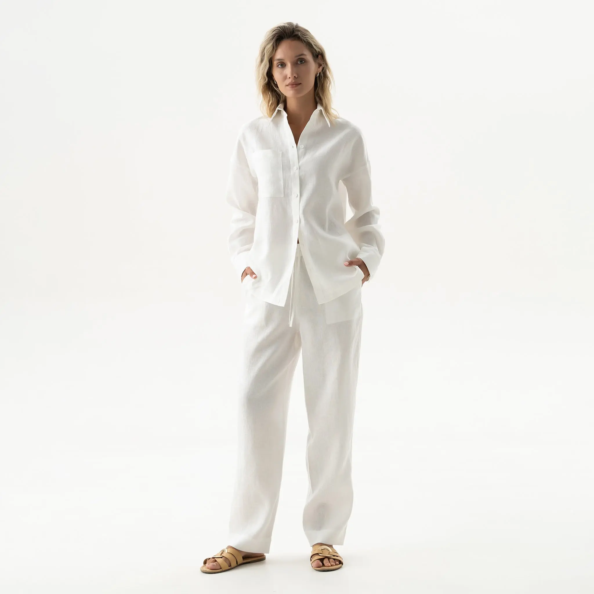 White Linen Unisex Spirit Shirt - Image 7